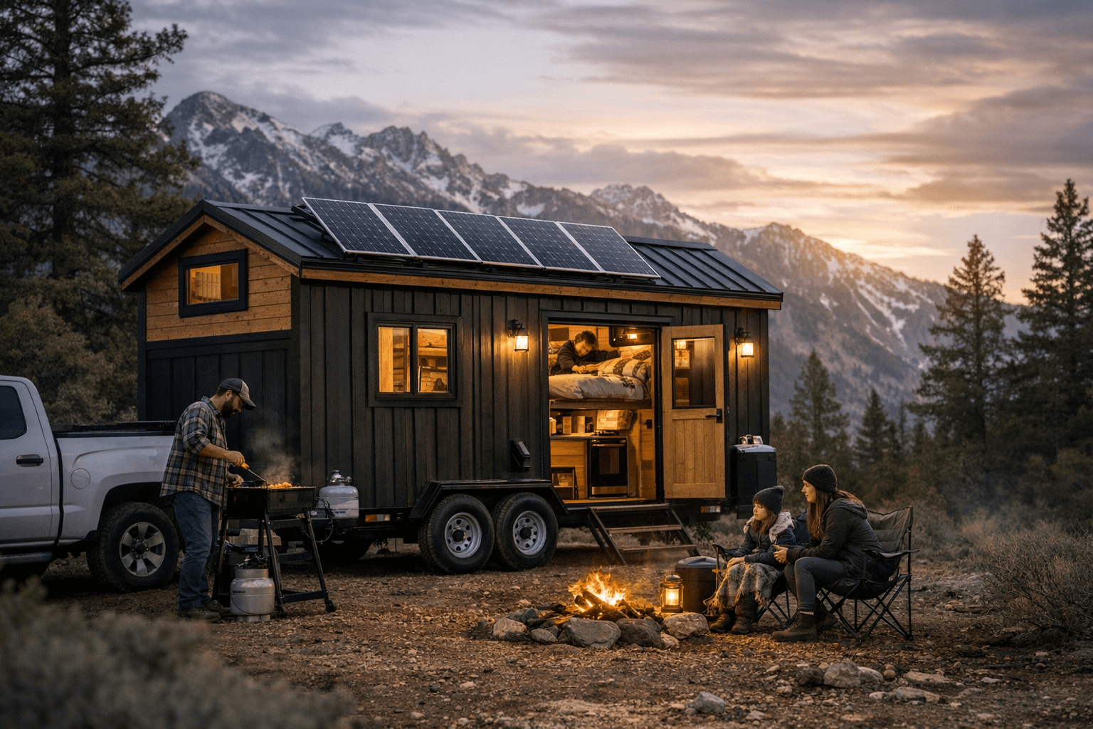 Katrin Tiny House Offers Towable, Off-Grid Living for Up to Four