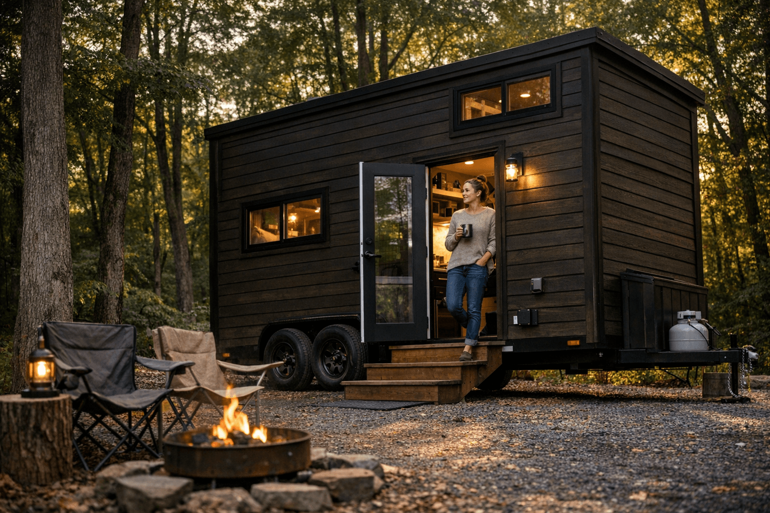 This 20‑ft 'Espresso' Tiny House Packs Practical Full‑Time Features into a Small Footprint