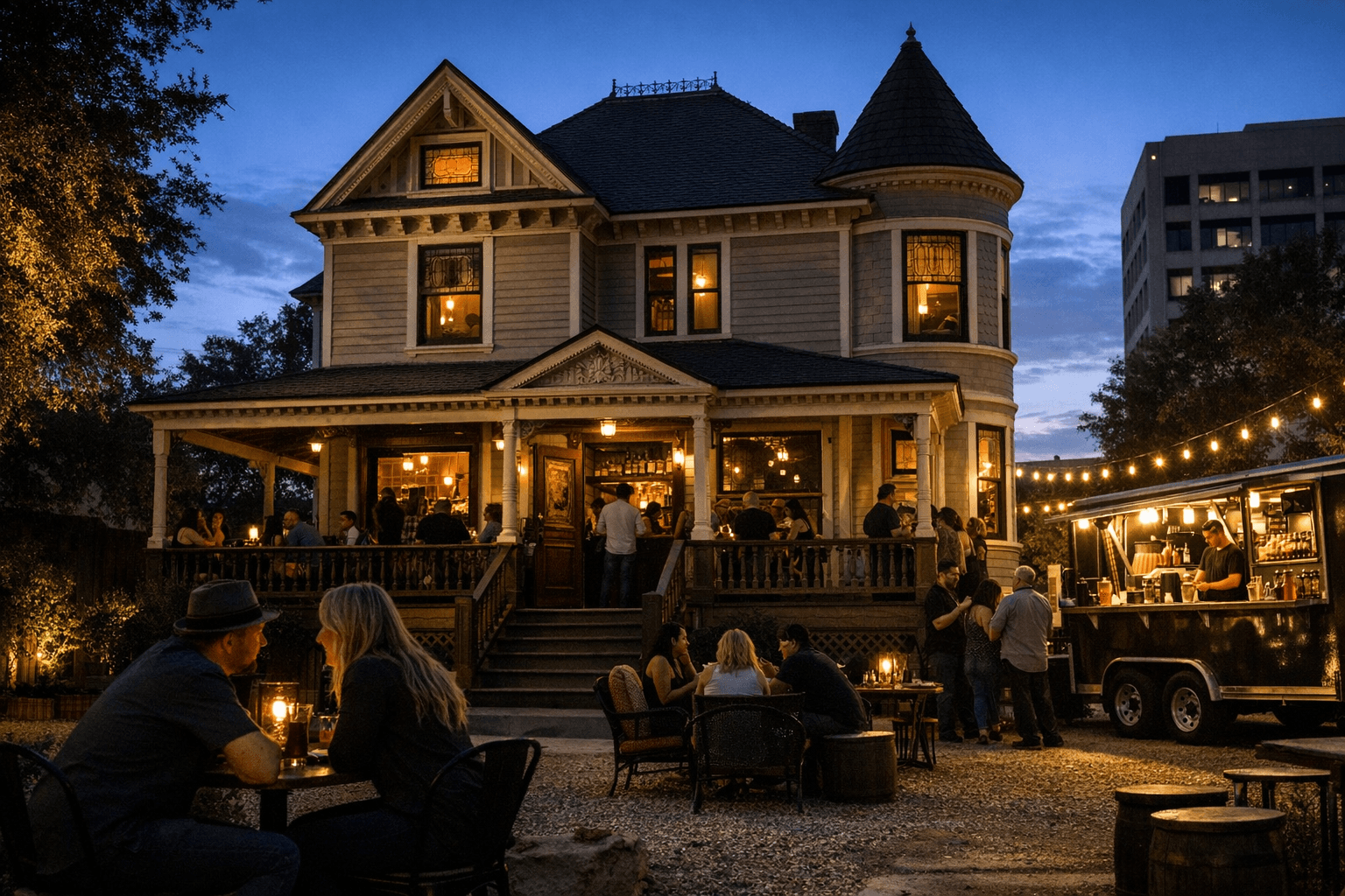 Downtown Fresno Bar Opens Inside Restored 110-Year-Old Historic Home