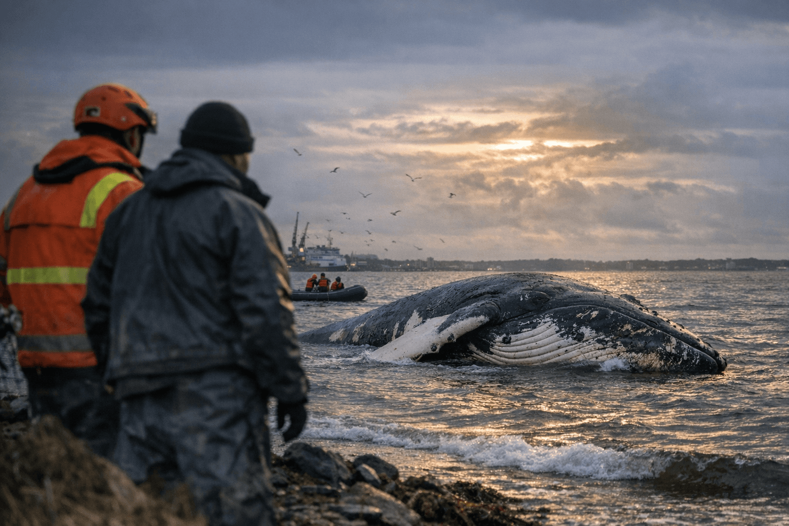 German Authorities Abandon Rescue Efforts for Stranded Baltic Humpback Whale