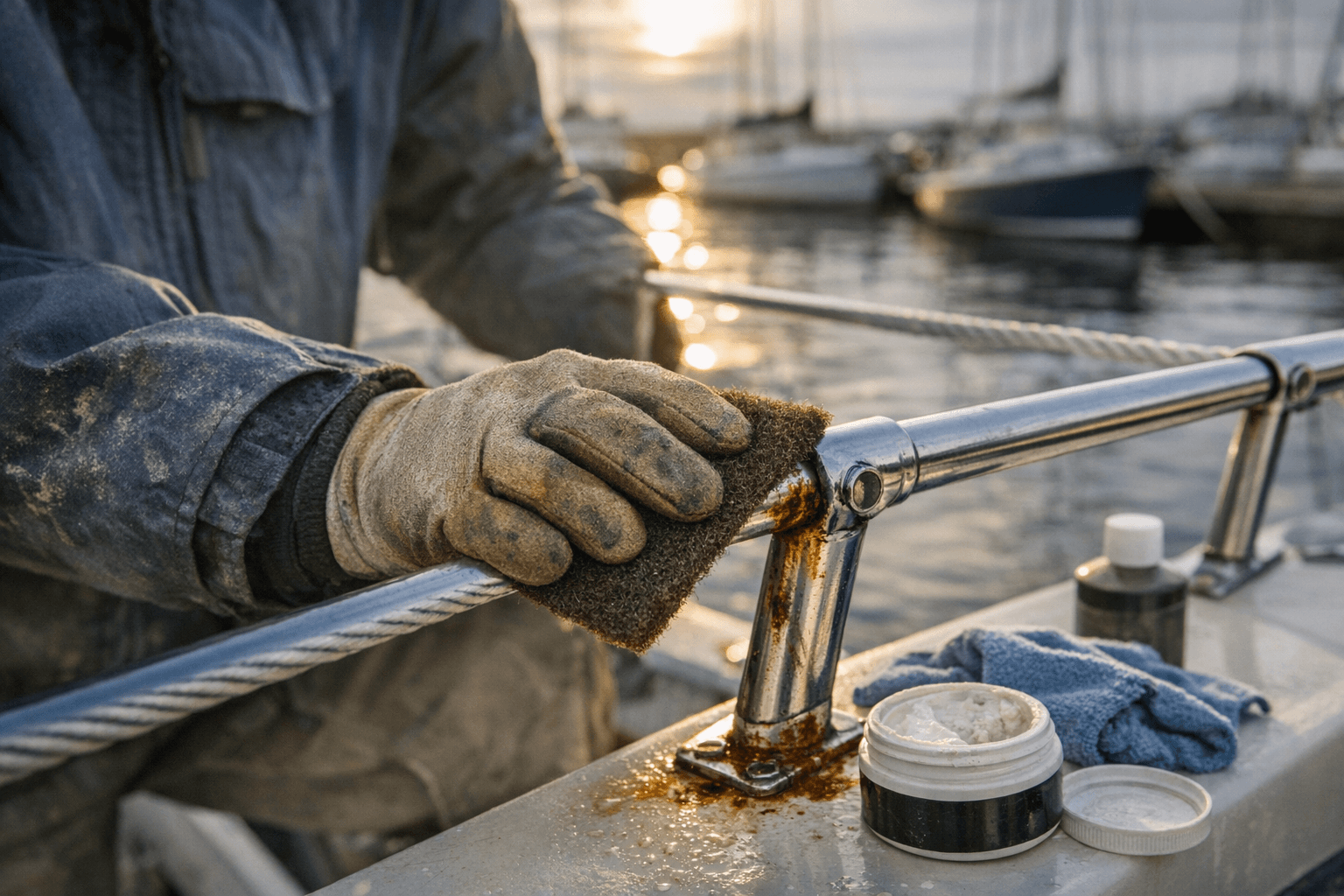 How to Remove Rust From Boat Stainless Steel Fittings and Rails