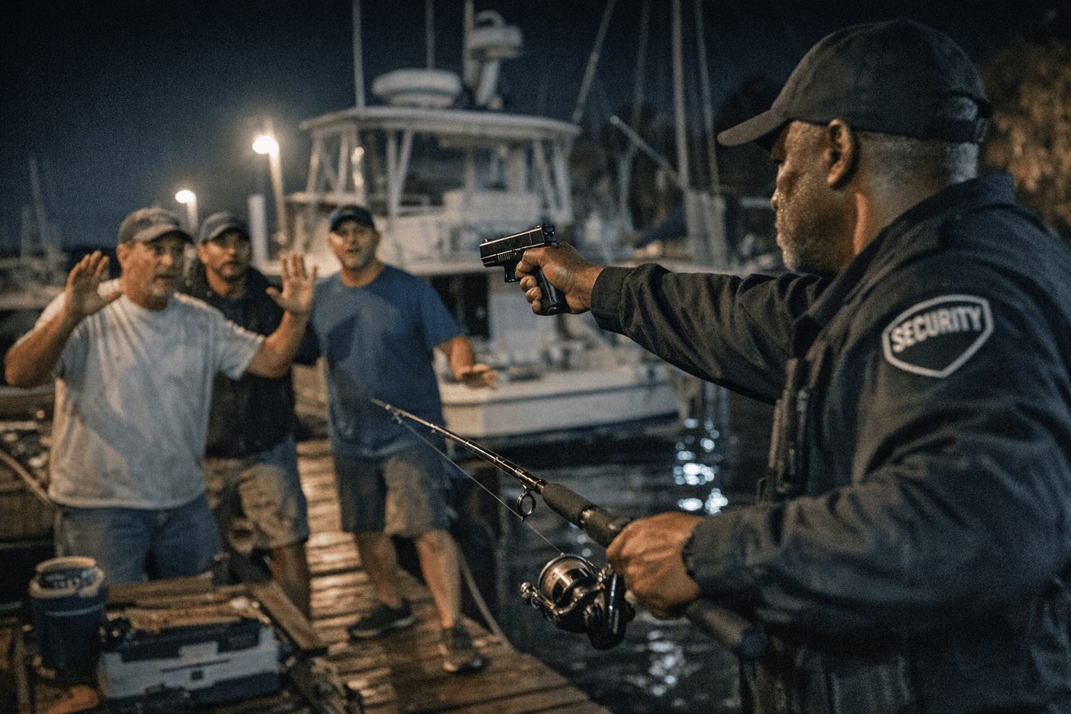 Islamorada Security Guard Accused of Pointing Gun at Dock Fishermen