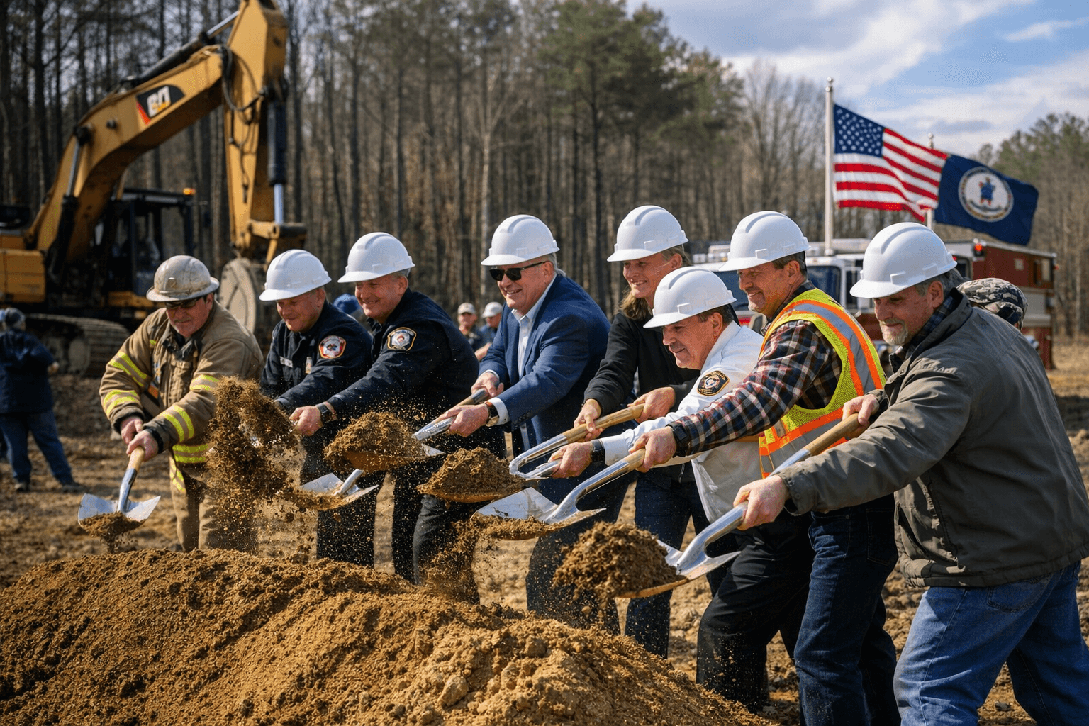 Goochland Breaks Ground on New Fire Station 8 in Sandy Hook