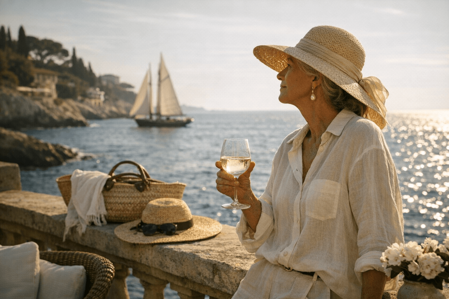 Riviera Nostalgia and Linen Luxe Define the Coastal Grandmother Moment