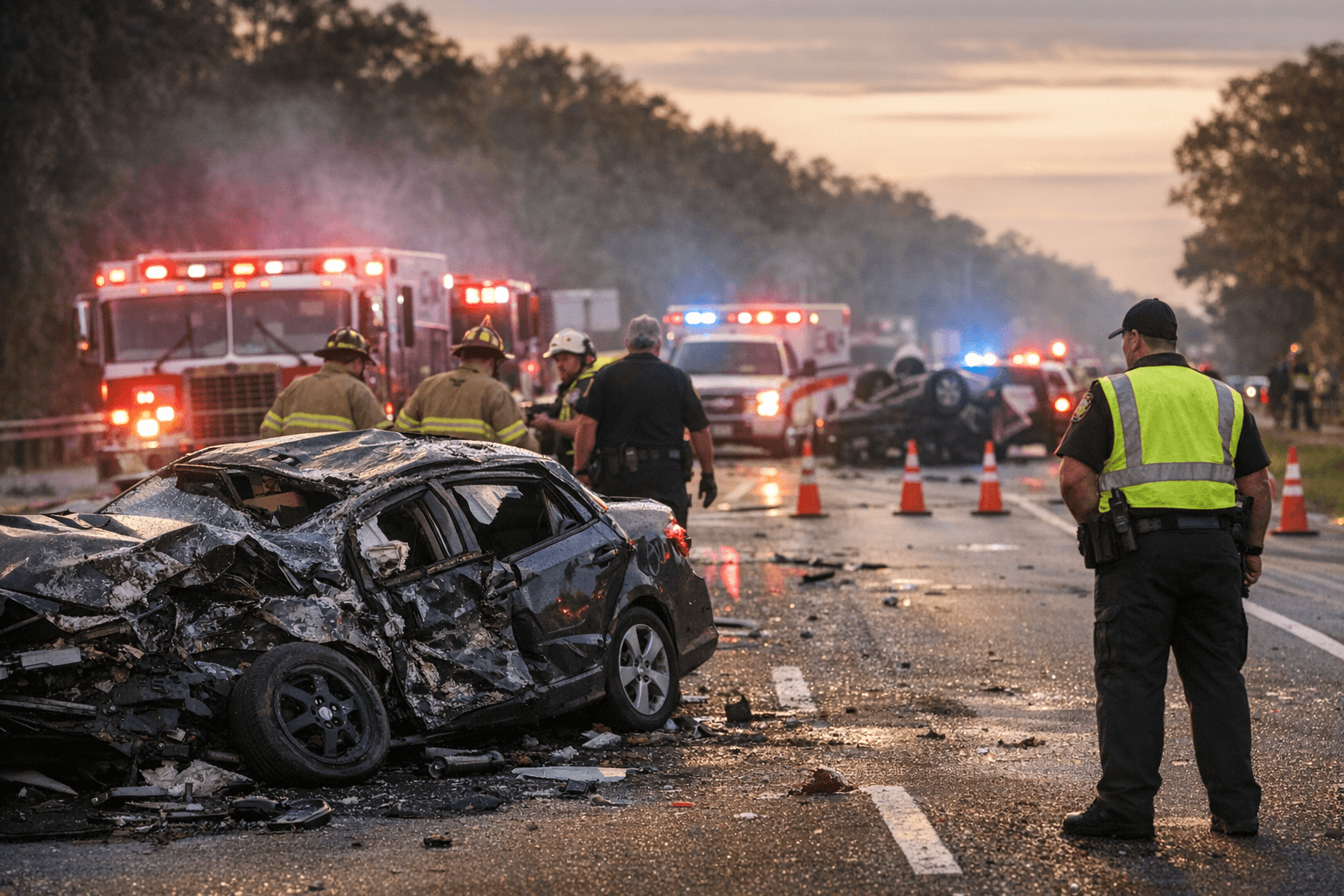 Serious Crash Closes All Westbound Lanes on SR-426 in Seminole County