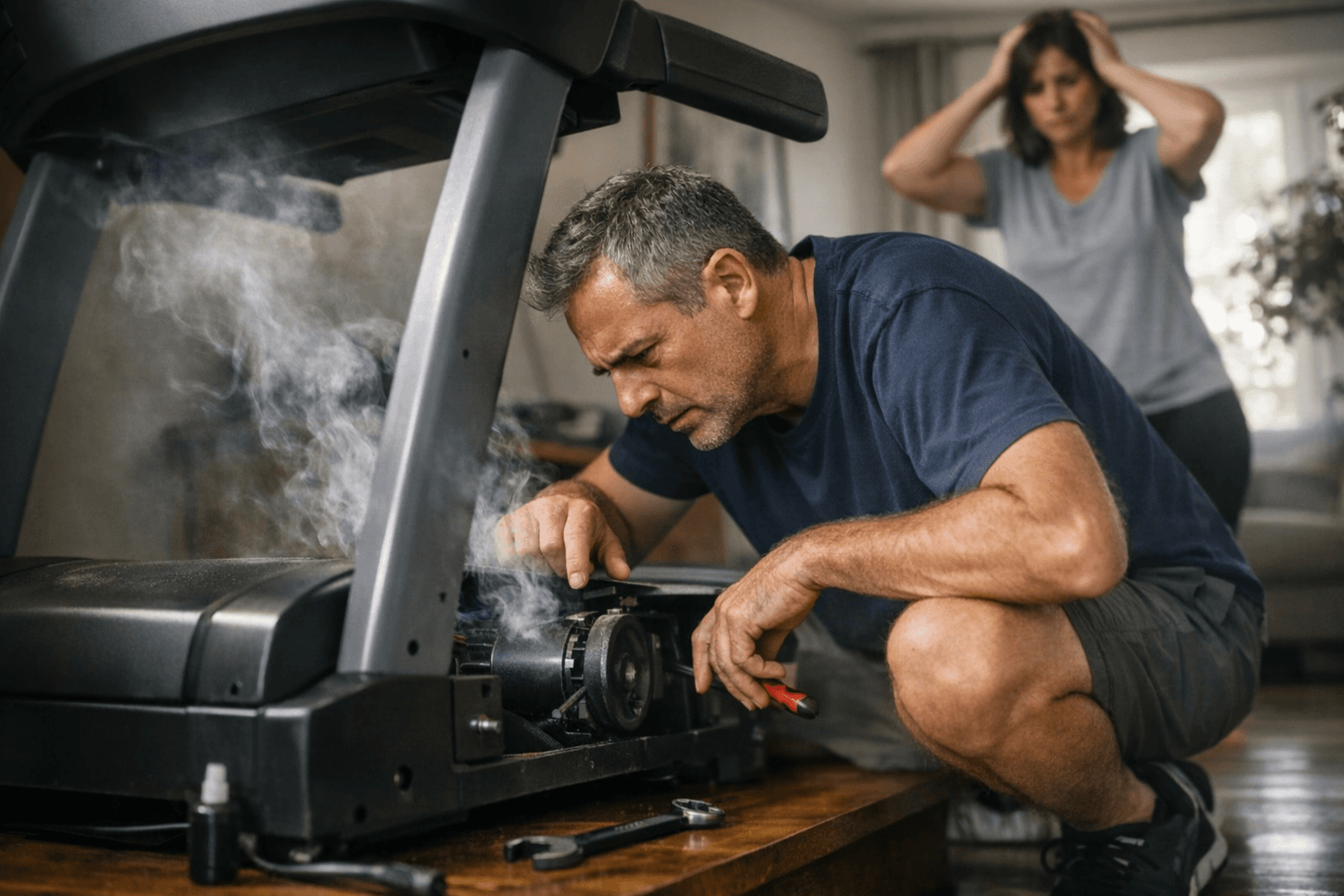 תחזוקת הליכון ביתי: מה לעשות לבד ומתי לקרוא טכנאי