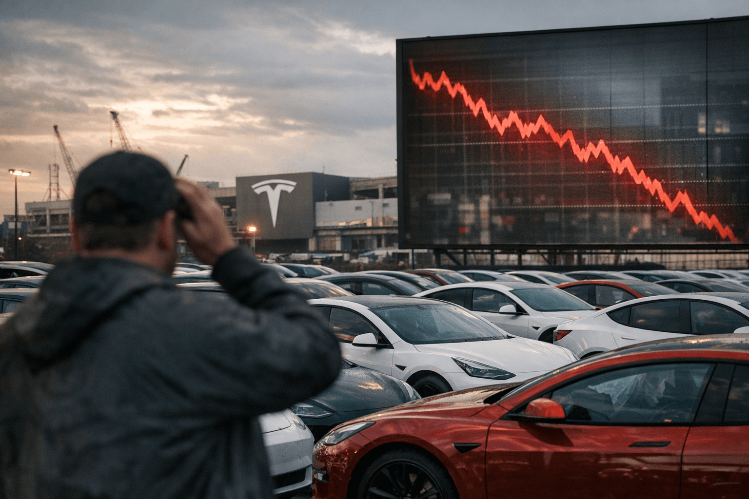 מניית טסלה בירידה: מסירות מאכזבות ועיכובים בפרויקטים מרכזיים