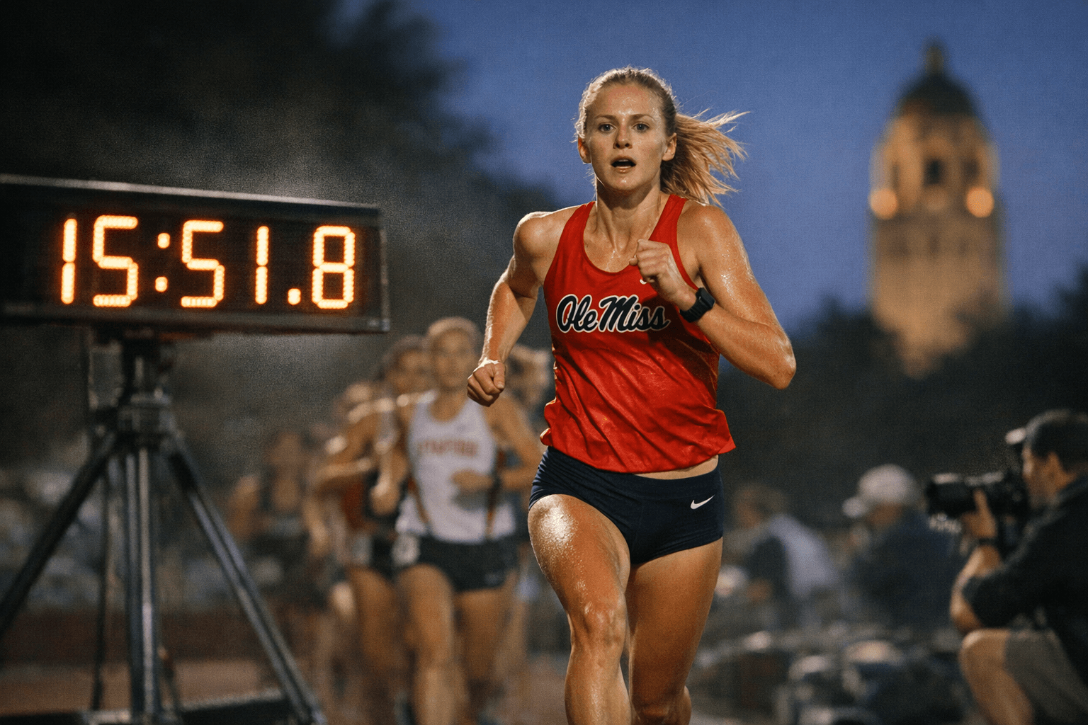 Ole Miss Senior Beth Arentz Shatters Women's 5K School Record at Stanford