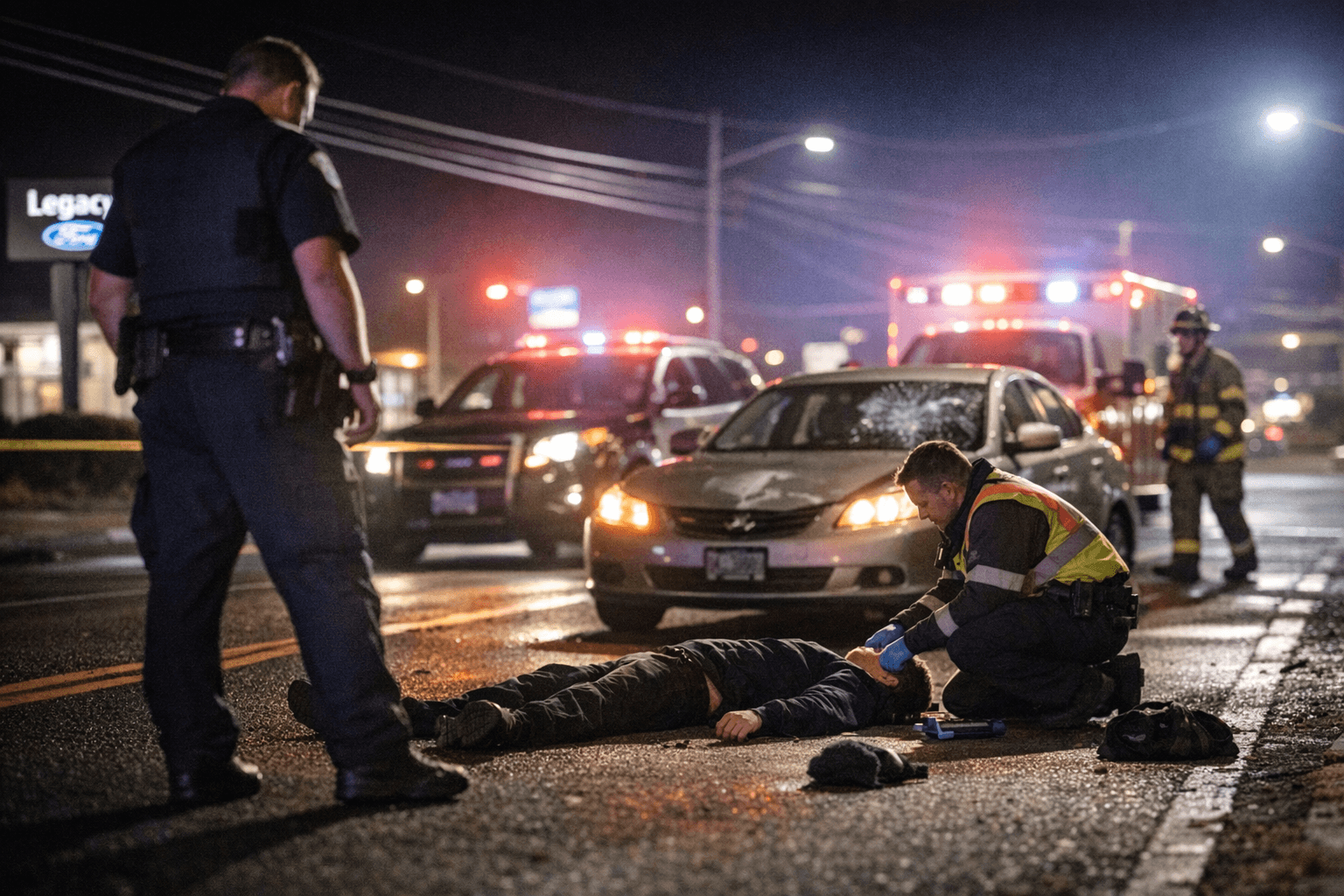 Pedestrian Struck by Vehicle on Island Avenue Near Legacy Ford