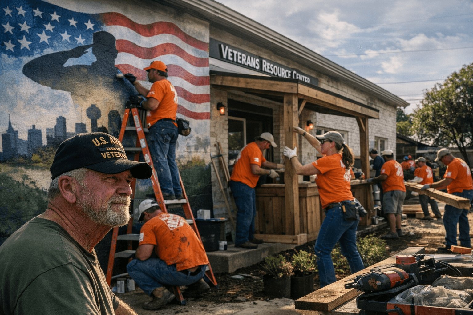 Home Depot Foundation and Associates Support Dallas Veterans Center Repairs