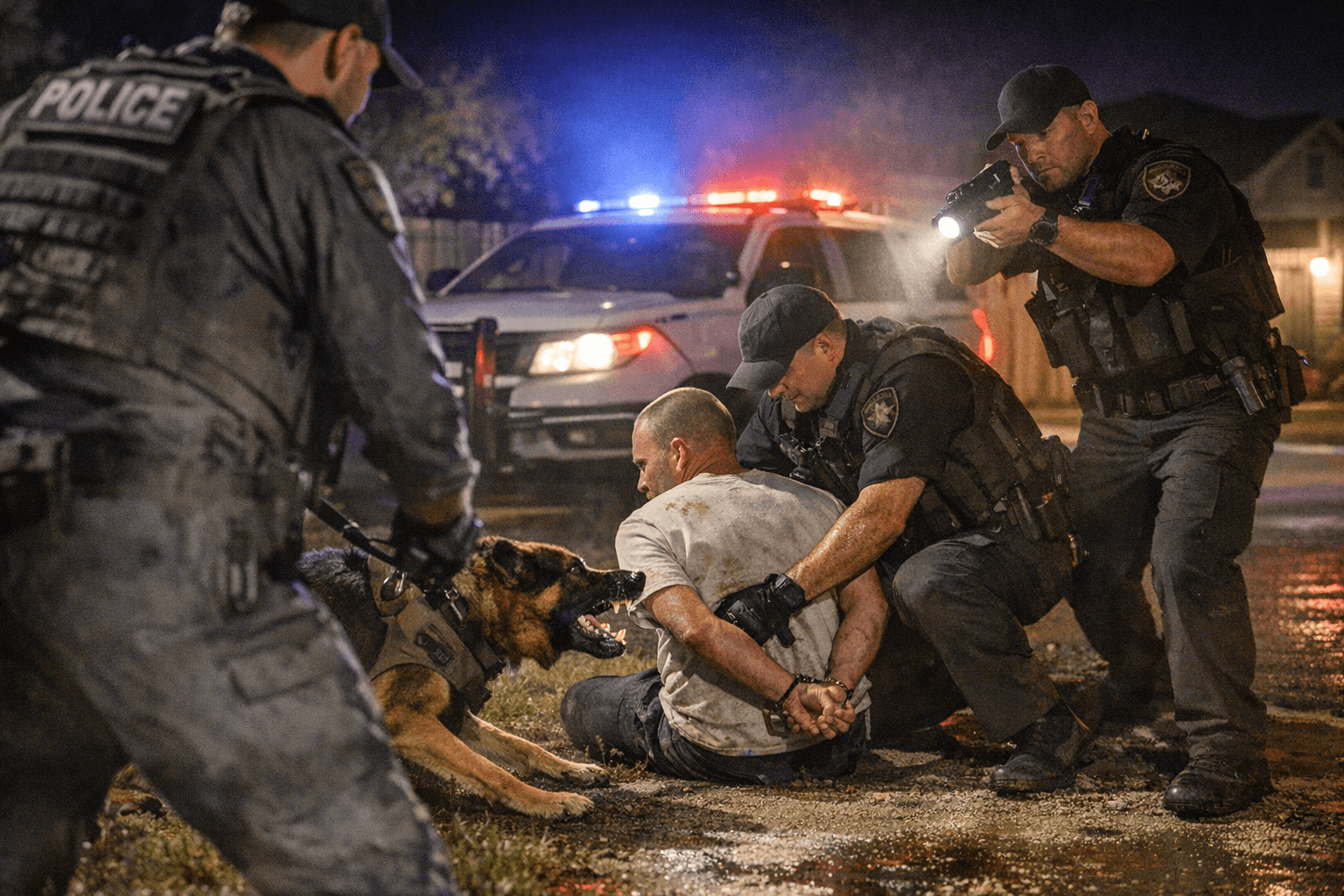 Precinct 4 Constable K9 Unit Captures Parolee Wanted for Burglary in North Harris County