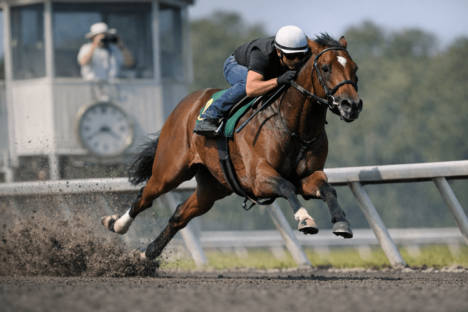 Omaha Beach Filly Tops OBS Spring Sale Under-Tack Show with Blazing :20 4/5