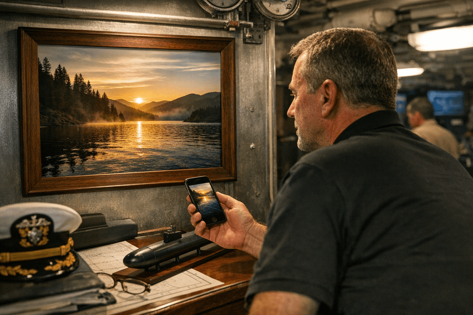 Colville Teacher's iPhone Photo of Lake Coeur d'Alene Chosen for USS Idaho Submarine