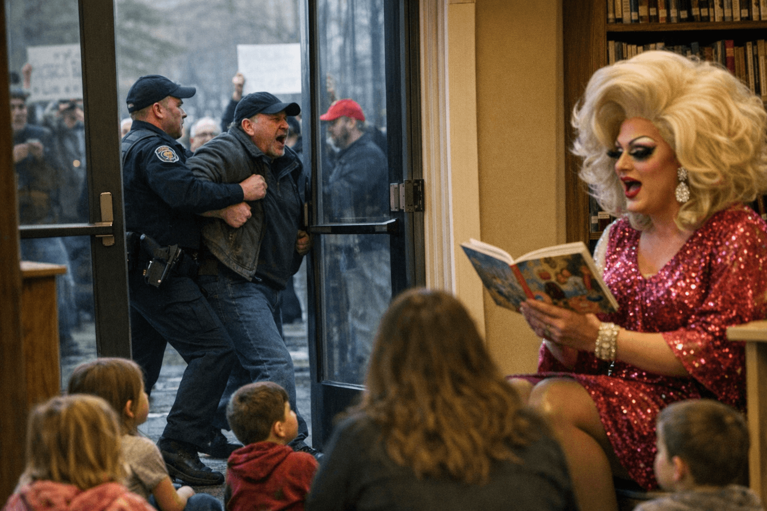Drag Queen Story Hour at Gorham Library Sparks Easter Weekend Backlash