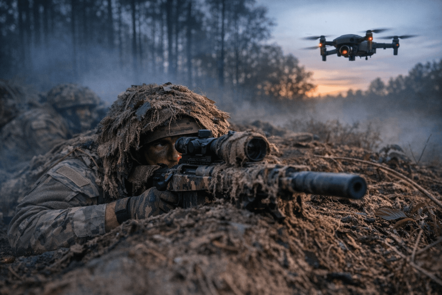 U.S. Army Trains Snipers to Evade Thermal Drone Detection on Battlefield