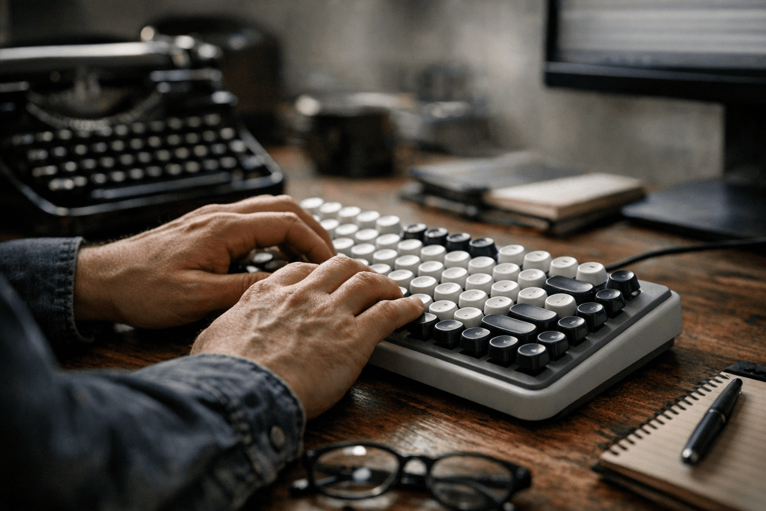 Perixx PERIBOARD-108M Merges Vintage Typewriter Style With Quiet Modern Switches
