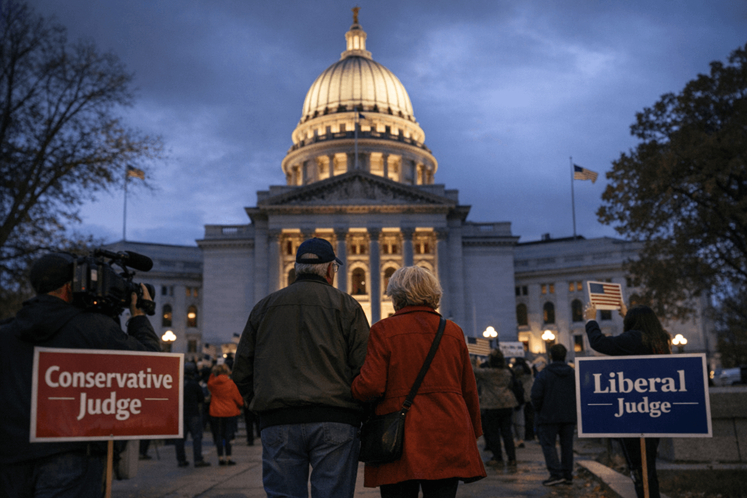Wisconsin Supreme Court Election Tests Liberal Majority as Musk Exits Race
