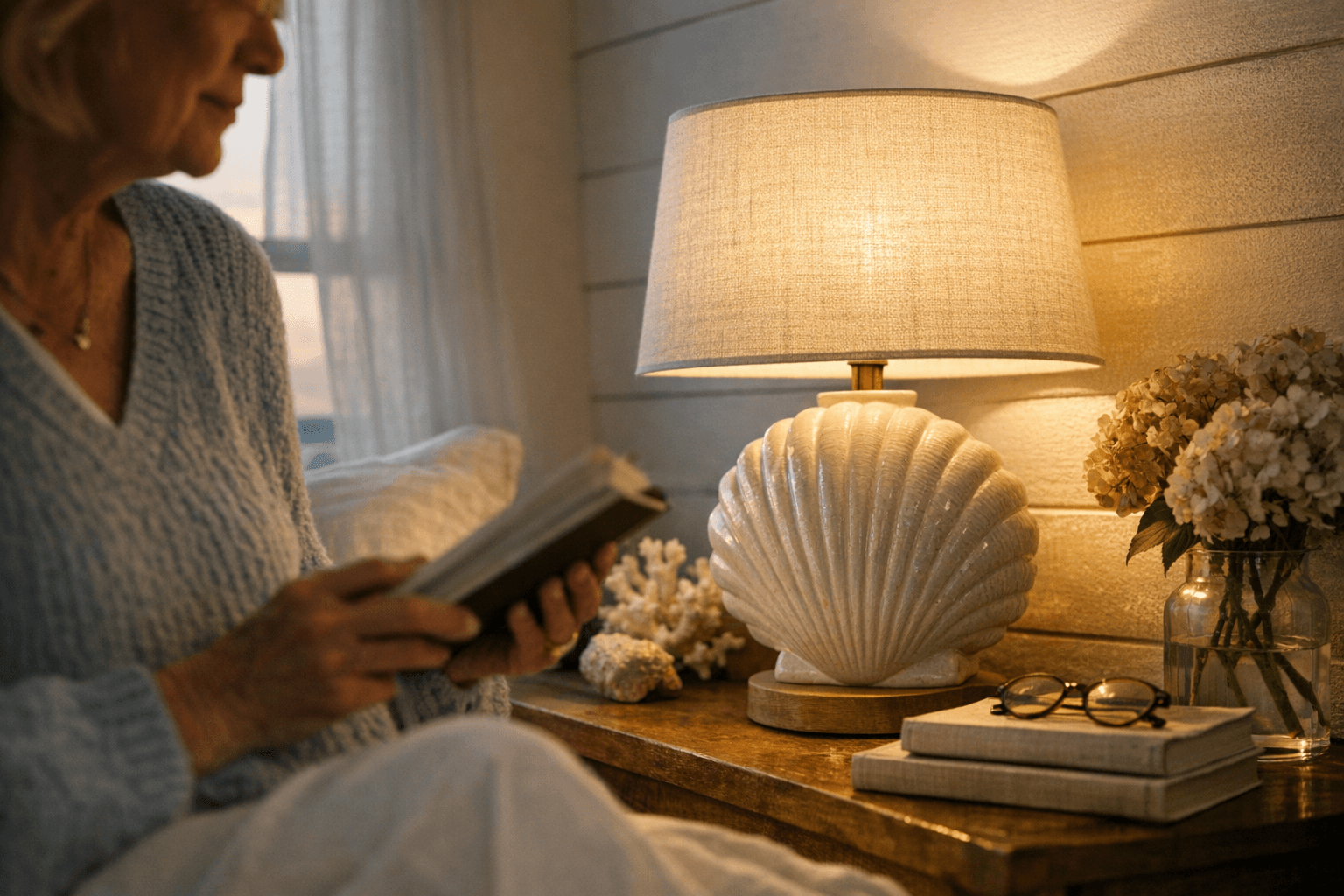 Target's Studio McGee Shell Lamp Brings Coastal Grandmother Style Home Affordably