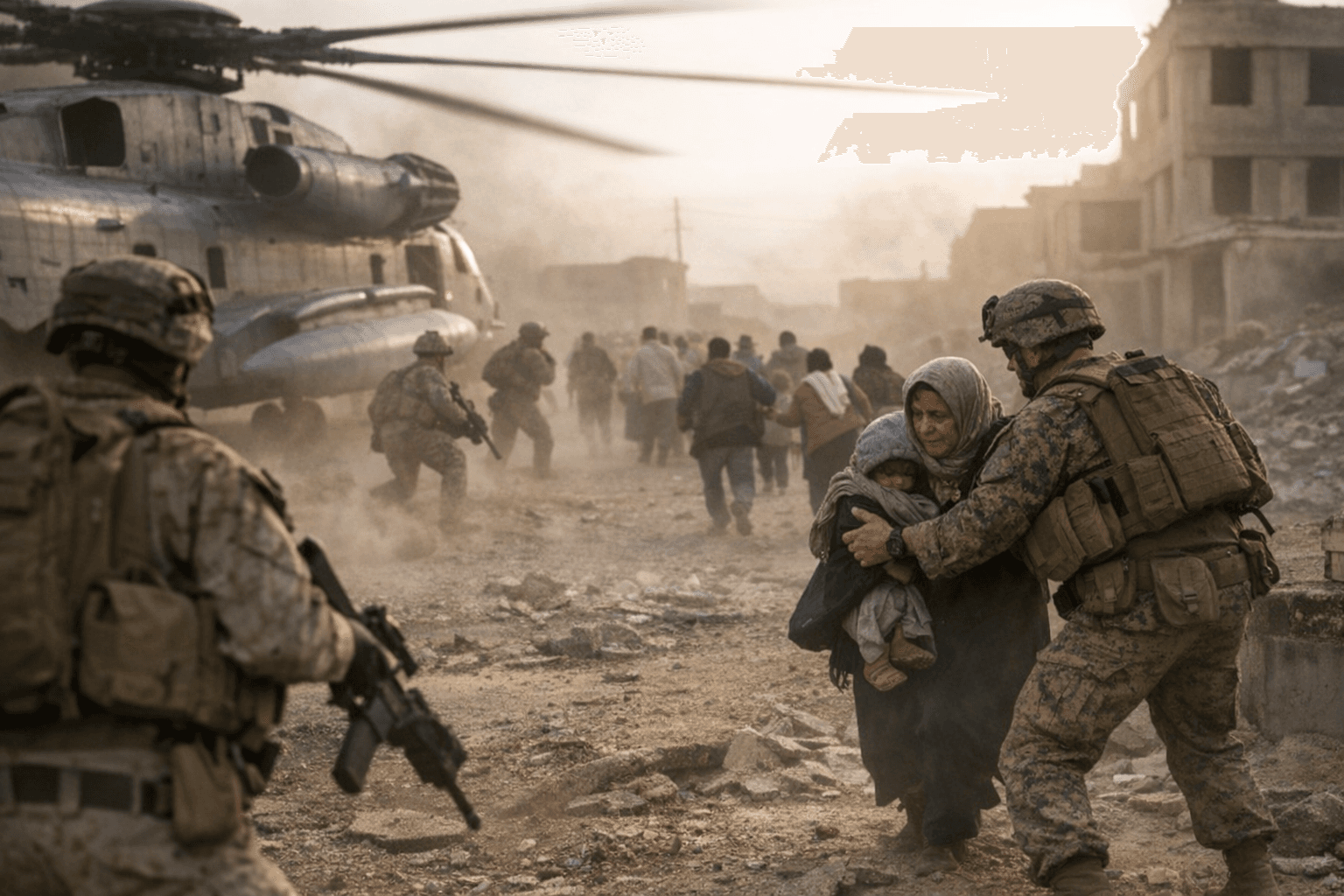 MCAS Yuma WTI Training Includes Humanitarian Assistance Urban Landing Simulation