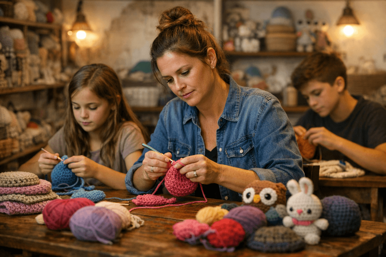 Mom Teaches Kids to Crochet, Sparking a Thriving Family Business