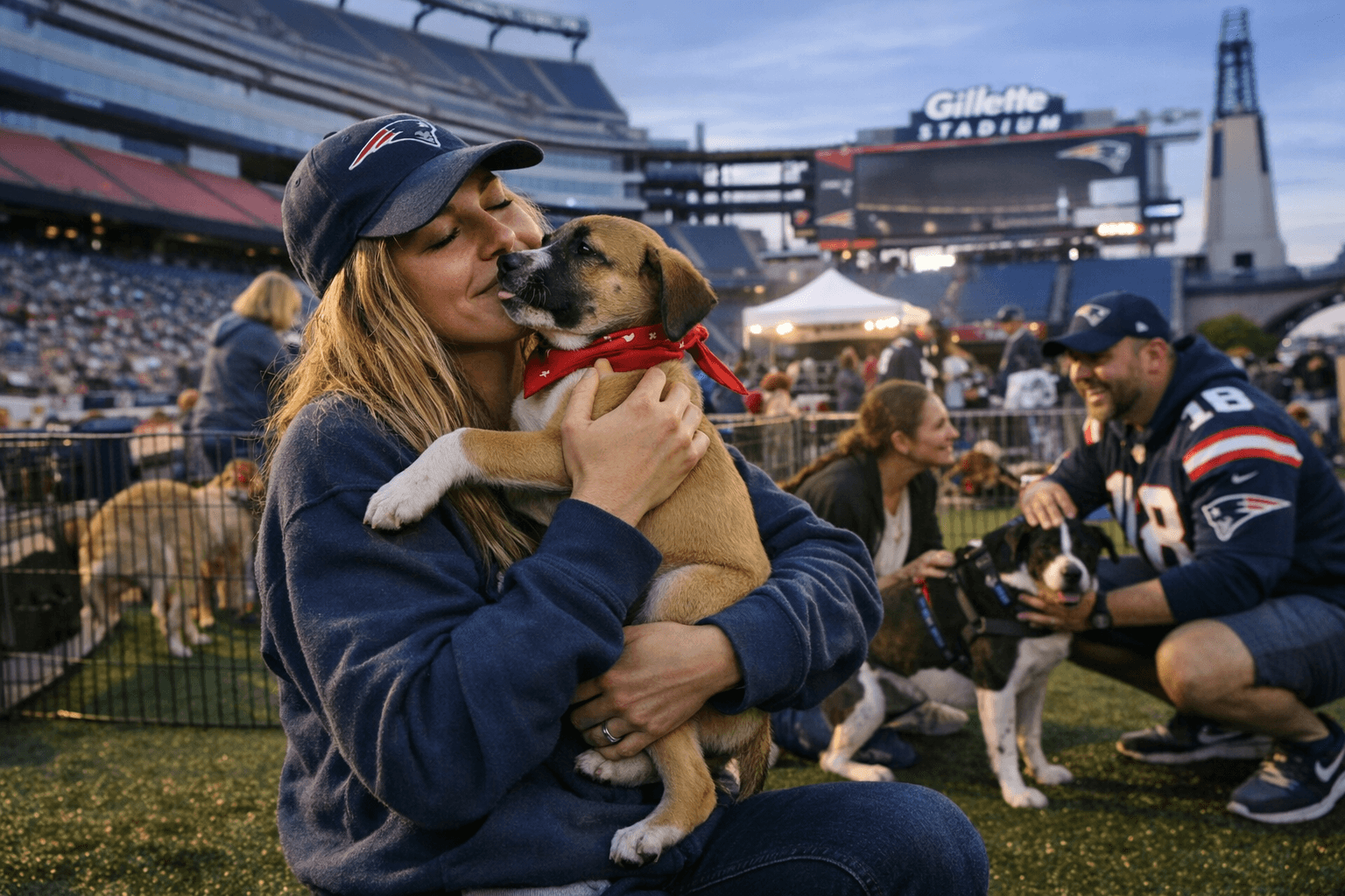 Patriots Host Pawtriots Adoption Event at Gillette Stadium During NFL Draft Weekend