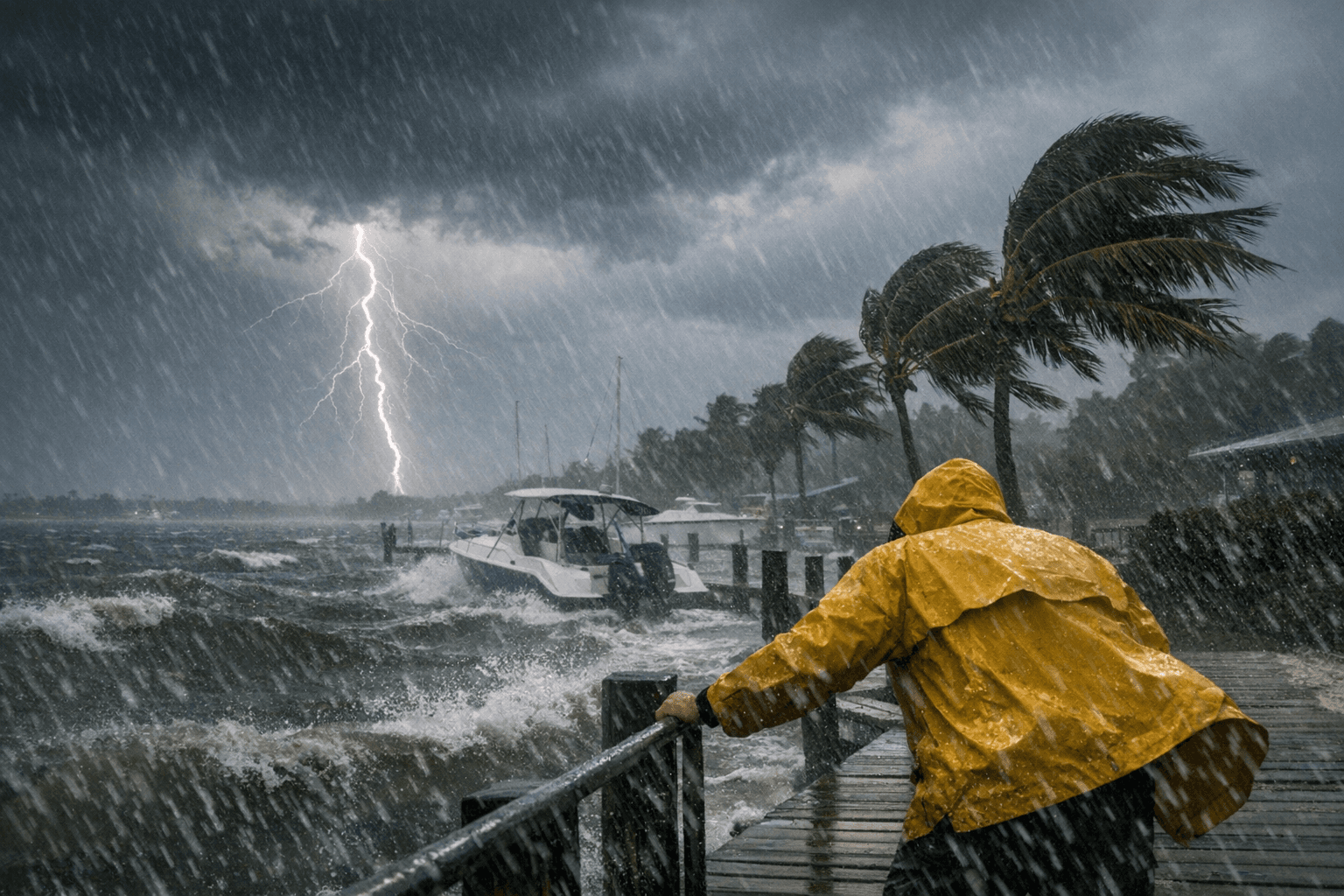 Storms Bring Heavy Rain, Lightning, and Gusty Winds to Upper Keys