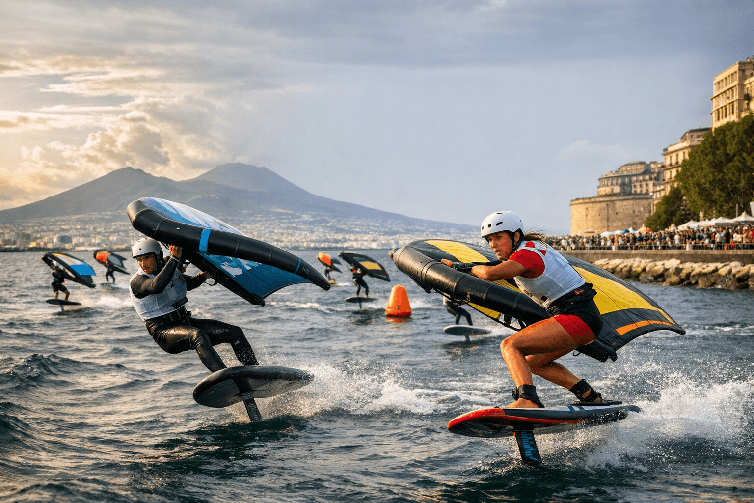Naples Hosts Europeo di Wingfoil at Iconic Rotonda Diaz Location