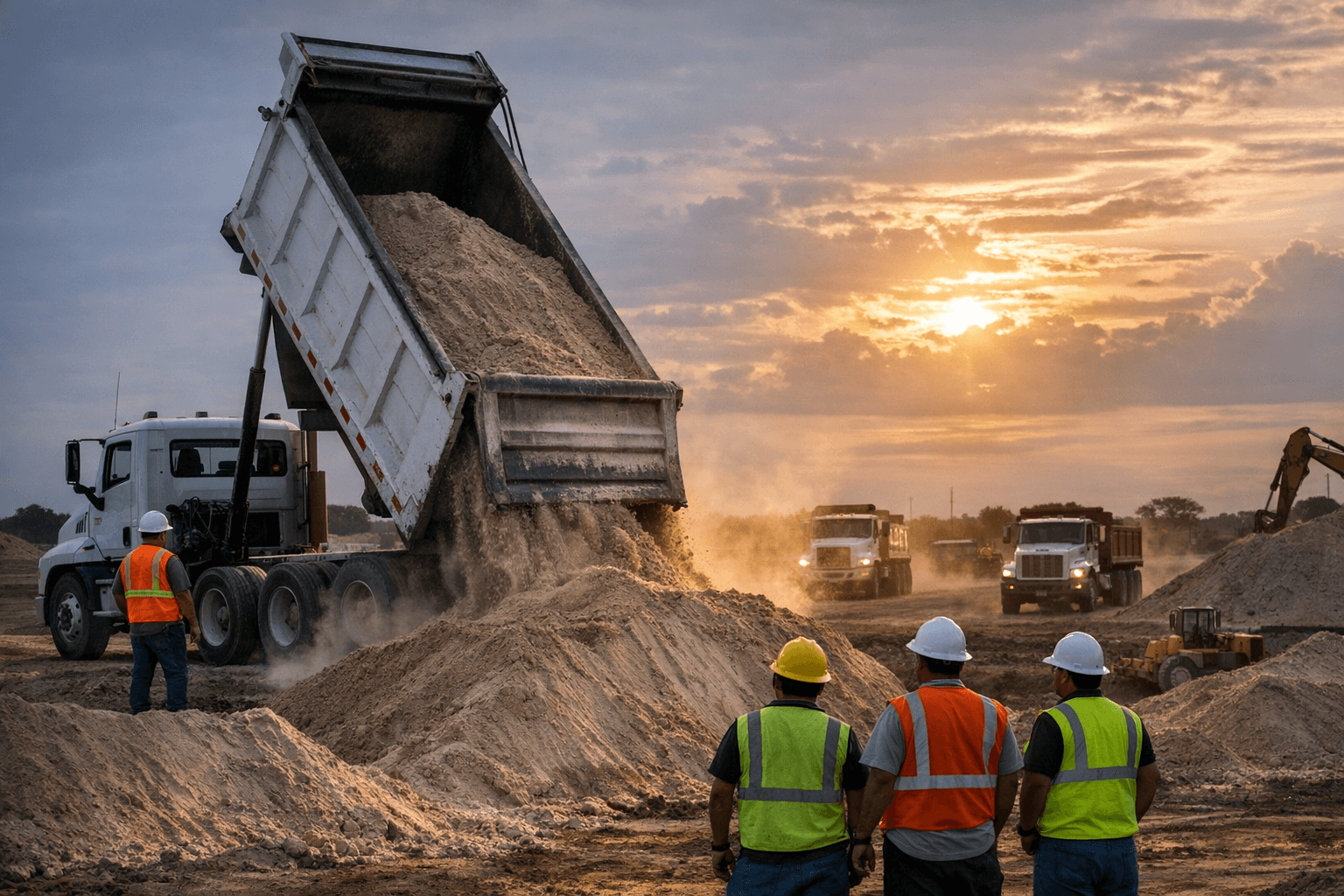 Del Rio Sports Complex Construction Kicks Off With Hundreds of Sand Loads