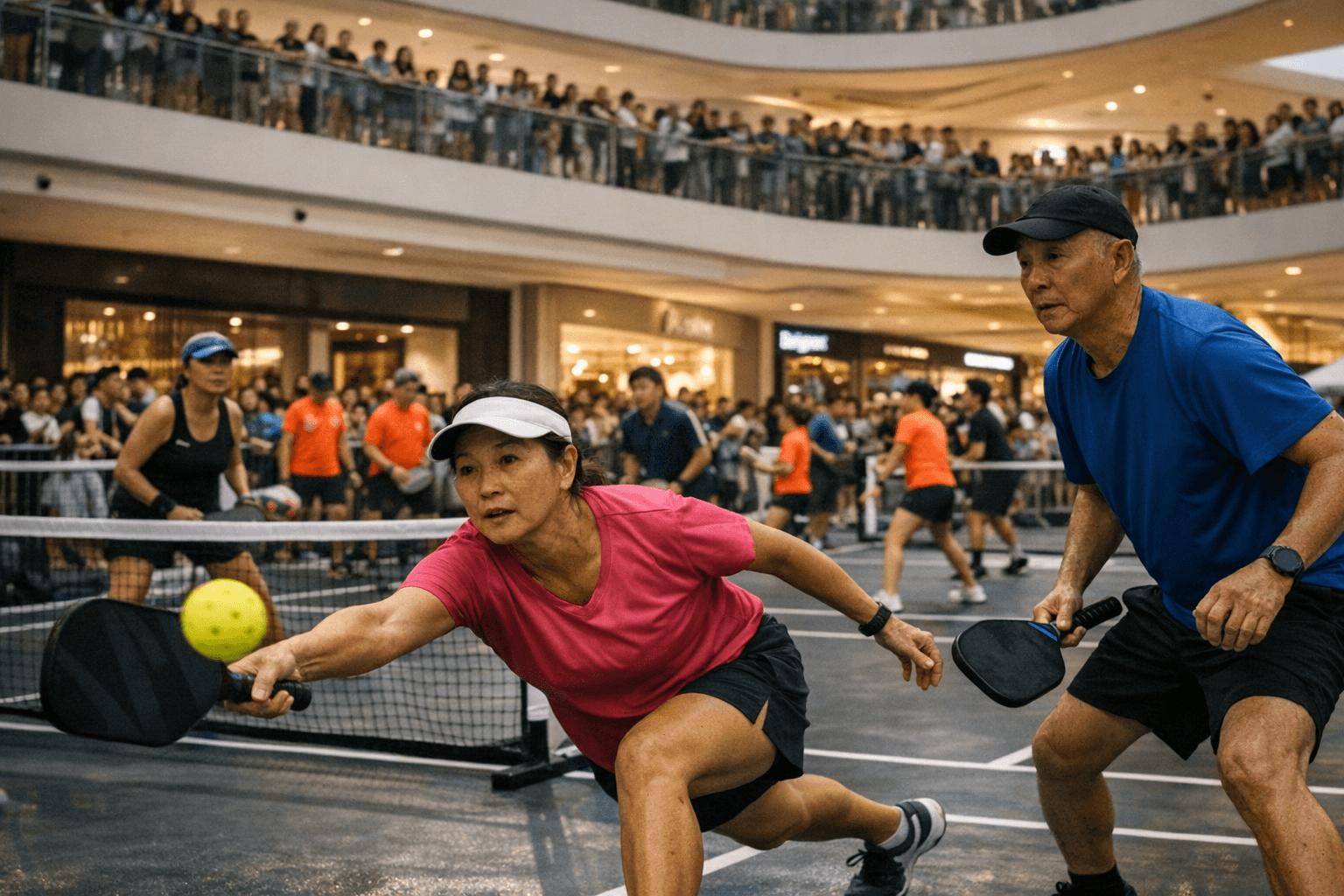 Singapore Mall Courts and Clinics Drive Pickleball Growth Among New Players