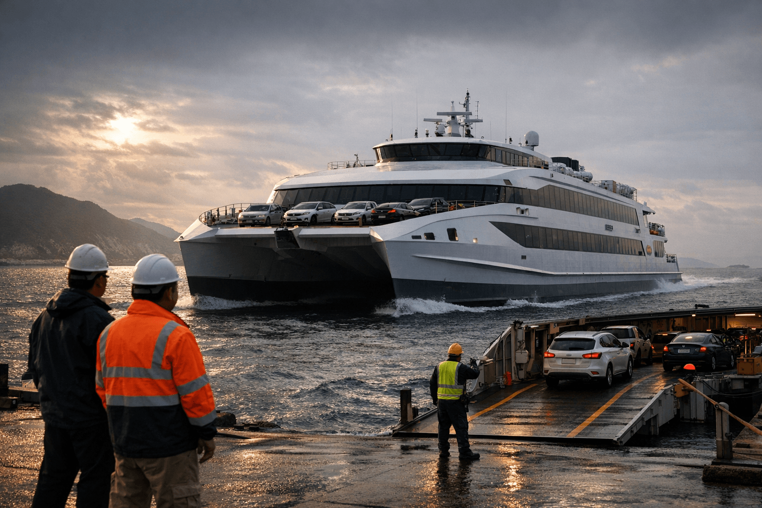 Incat Crowther Designs 80-Metre High-Speed RoPax Catamaran for Korean Ferry Operator