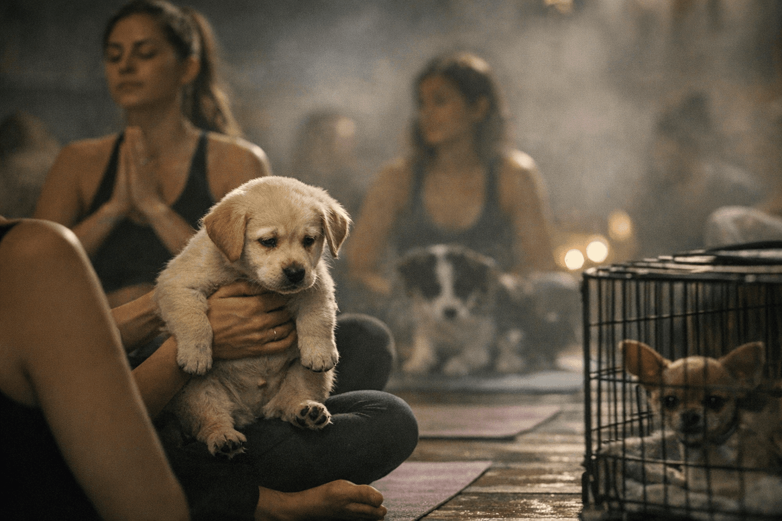 UK Petition to Ban Puppy Yoga Events Gains Momentum Amid Animal Welfare Concerns