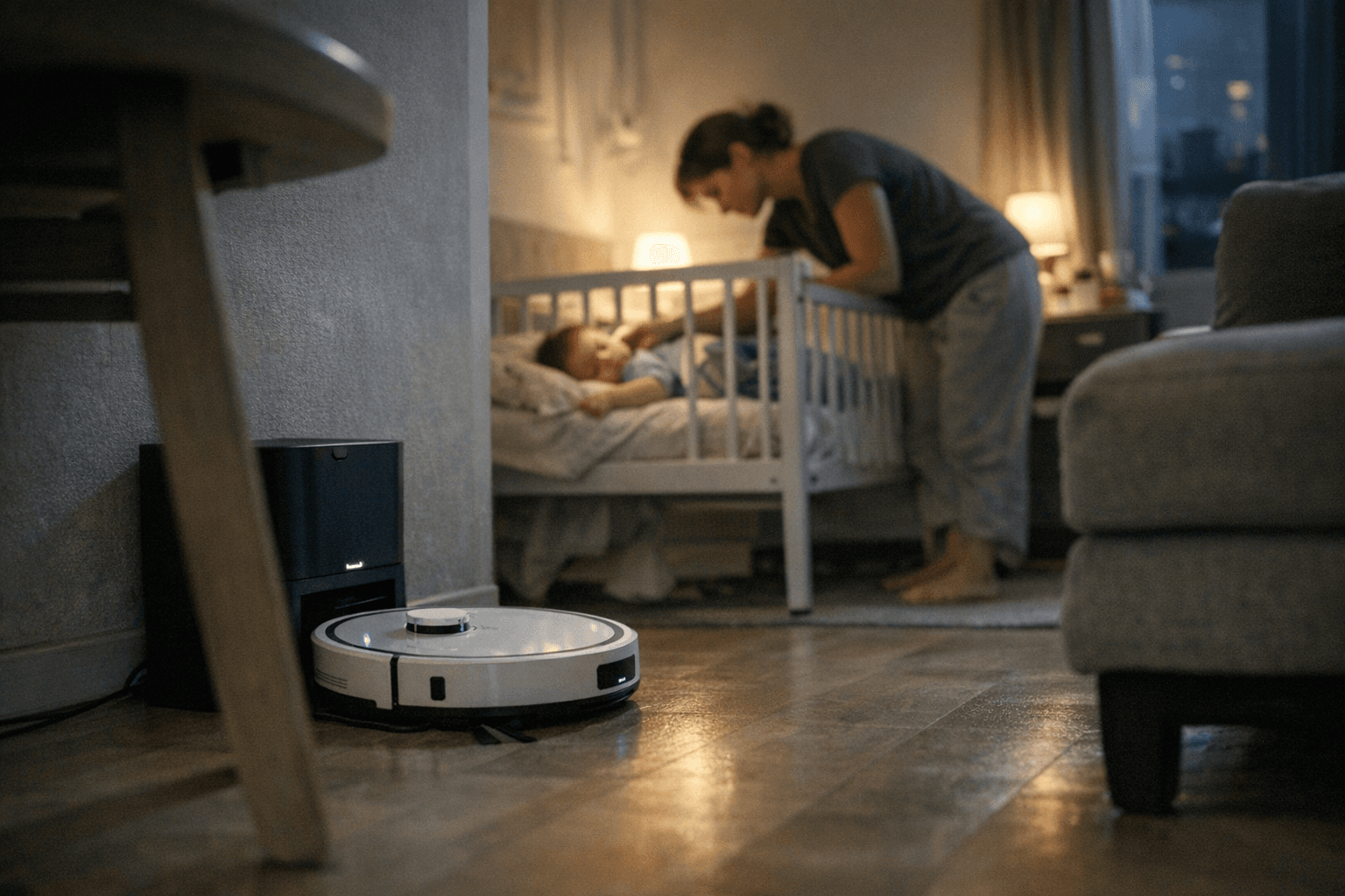 רעש, גובה ותחנת עגינה: מה באמת קובע בבחירת שואב רובוטי לדירה קטנה