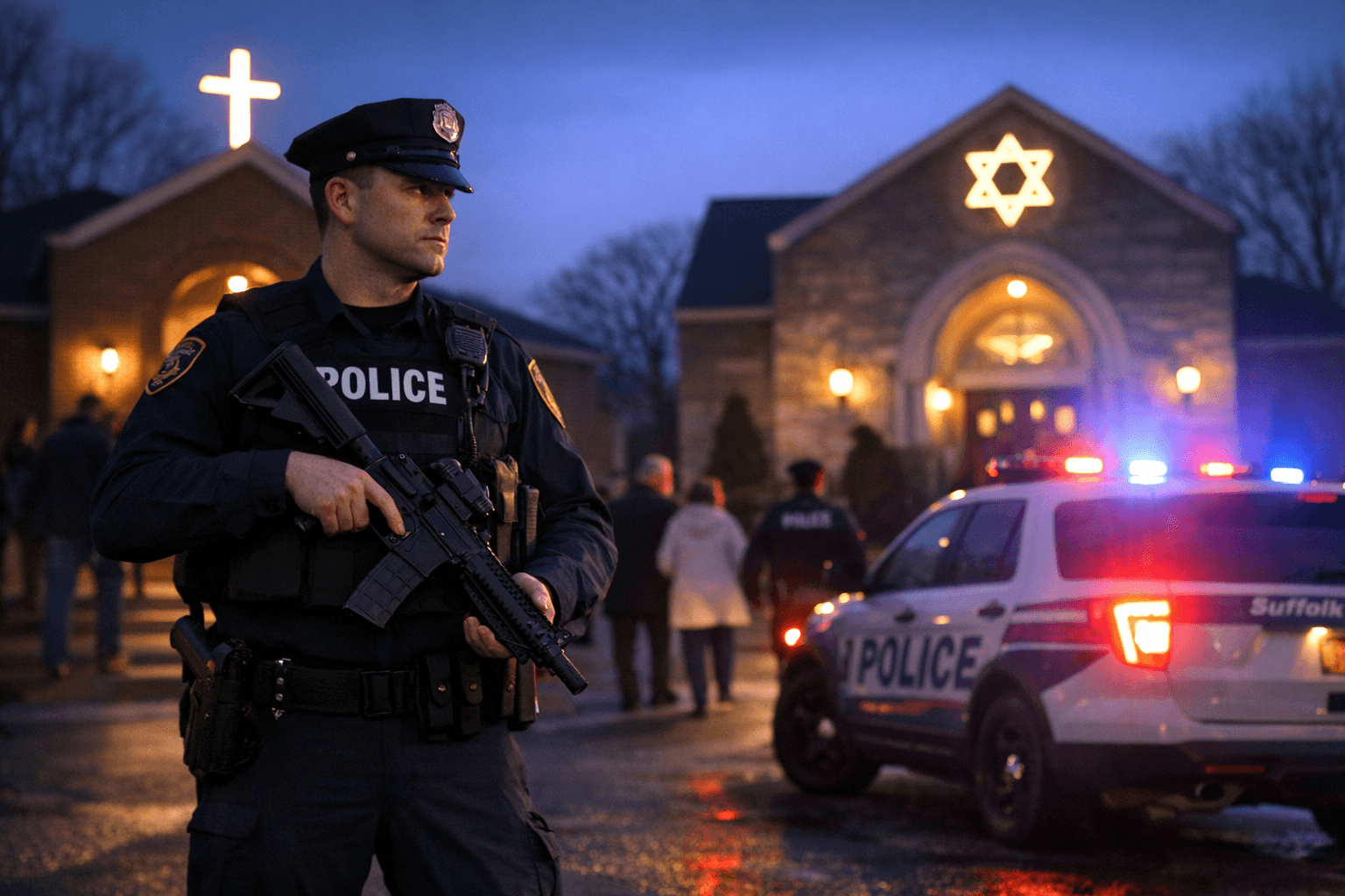 Suffolk County Police Boost Patrols Near Houses of Worship for Easter, Passover