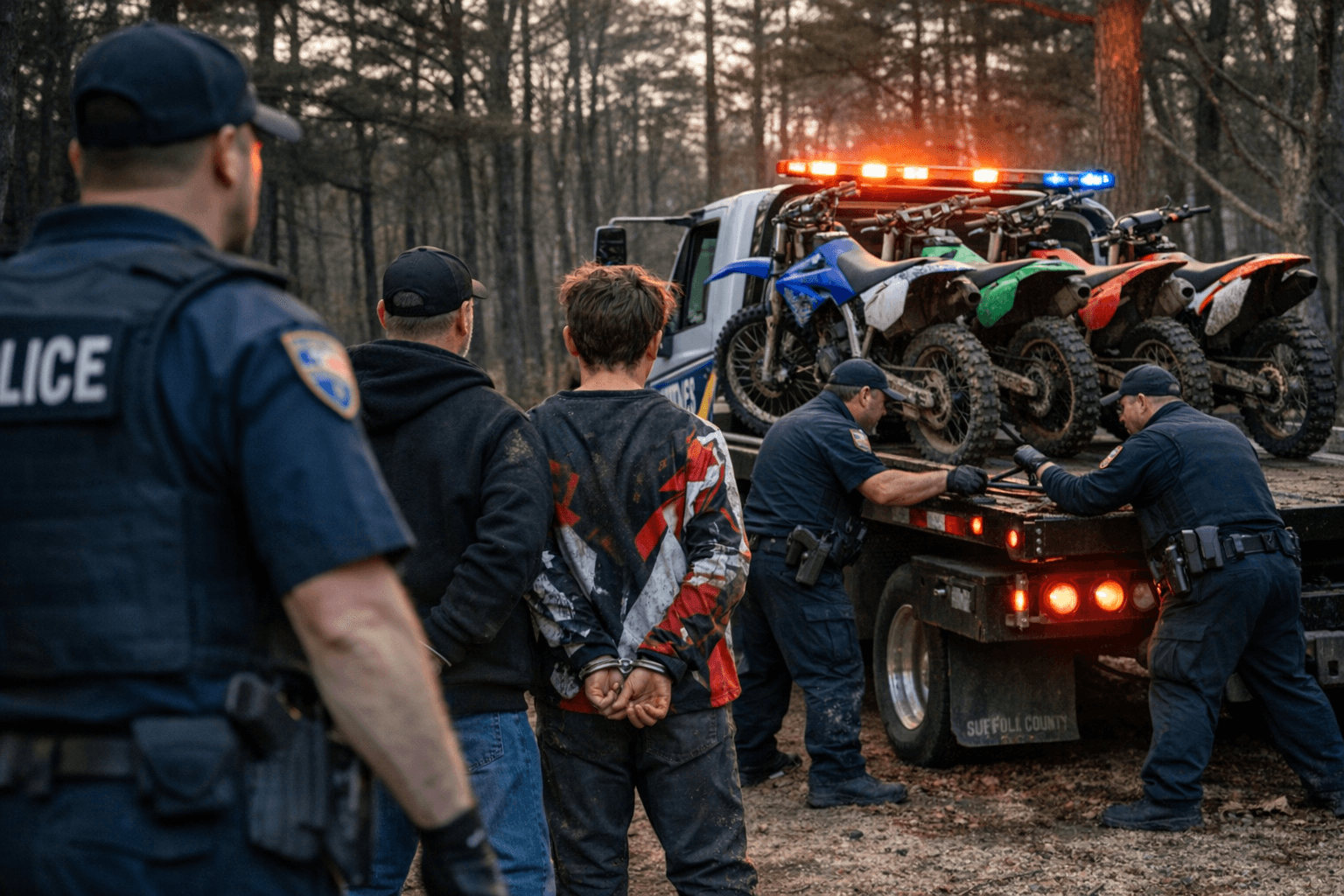 Four Dirt Bikes Seized After Riders Tear Through North Shore Trails; Minors, One Father Ticketed