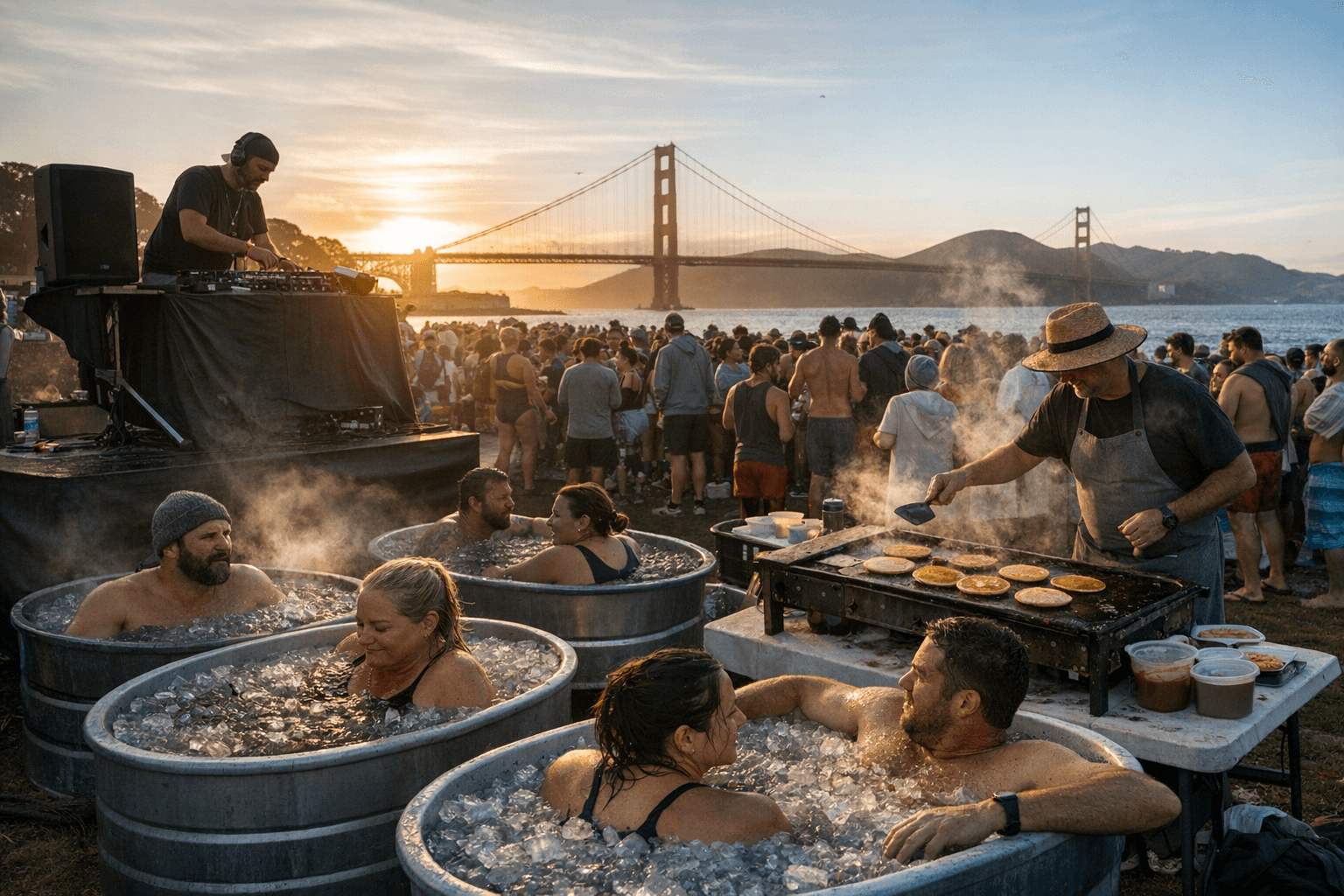 San Francisco's Popular Cold-Plunge Club Faces Permit Rules After 300-Person Gathering