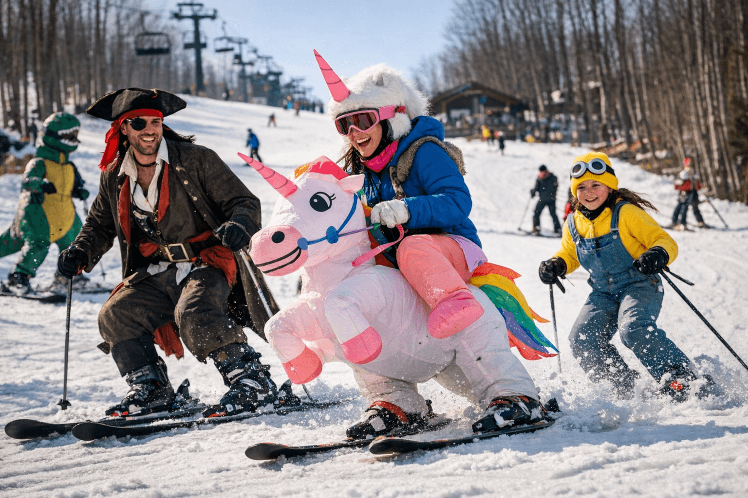 Ski Brule's Brule Bash Mixes Costumes, Family Fun, and Late-Season Skiing
