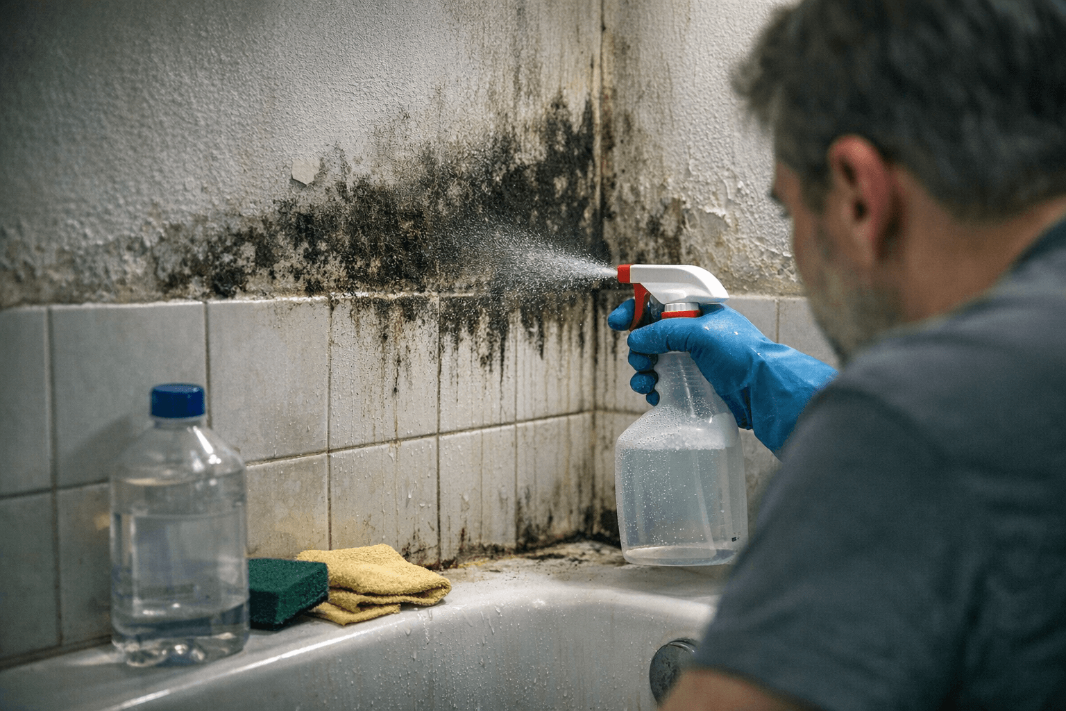 הסרת עובש מקיר אמבטיה: טיפ "DIY" ב-30 שקל ללא שפשוף