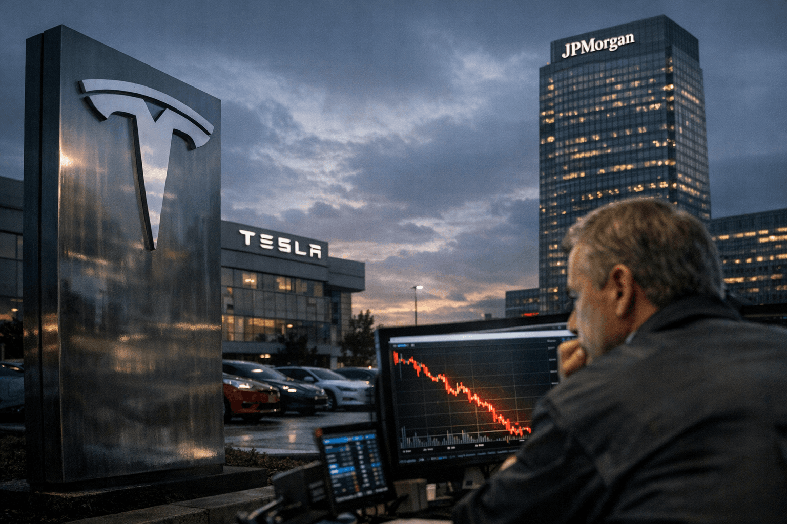 יעד מחיר 145$: JP Morgan שולח אזהרה חריפה על מניית טסלה