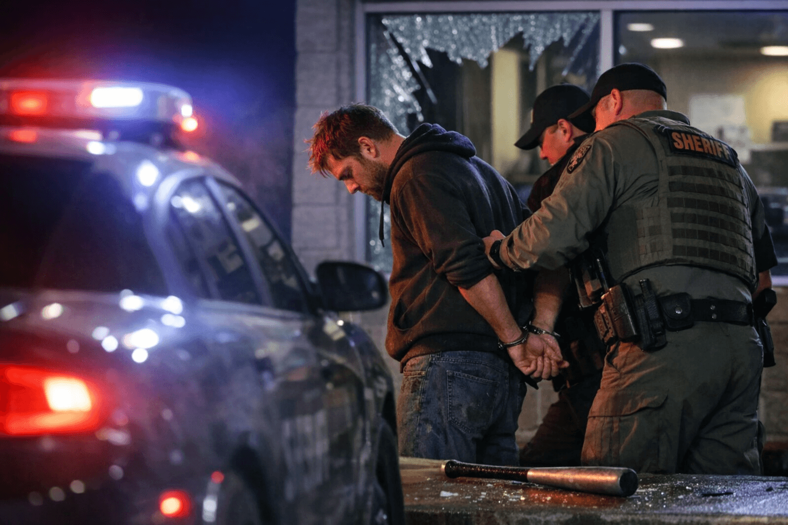 Post Falls Man Arrested After Smashing KCSO Windows, Threatening Armed Attack