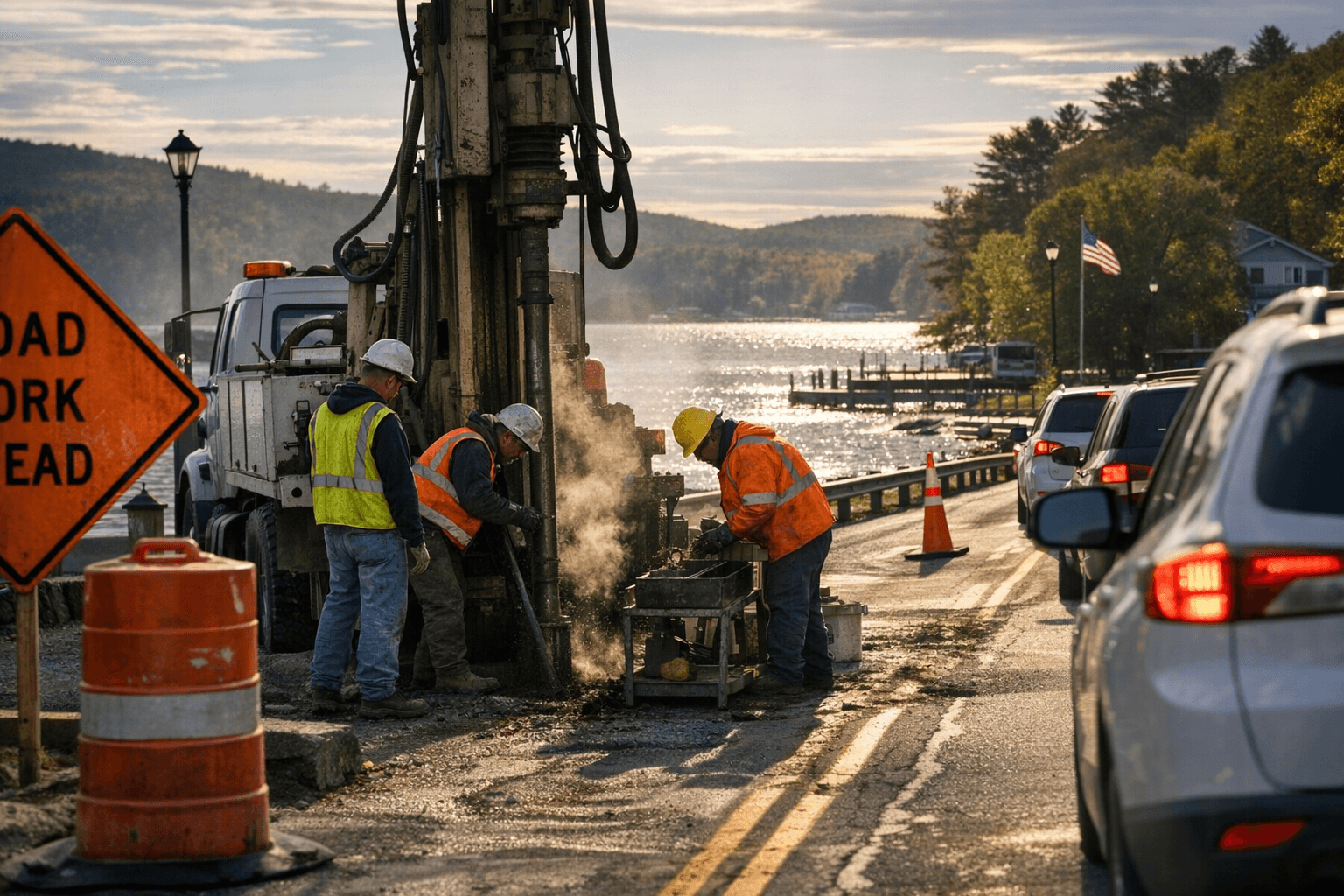 Sunapee Highway Department Warns of Lane Restrictions, Delays on Lake Avenue