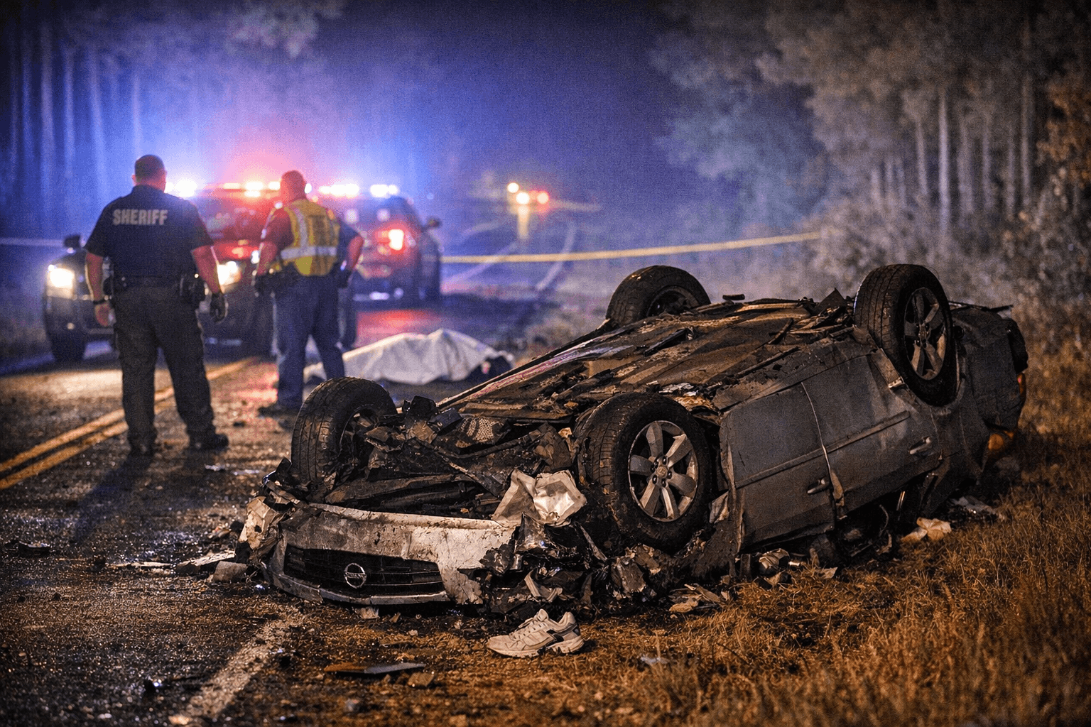 One Dead in Single-Vehicle Crash on Poplar Road in Barnwell County