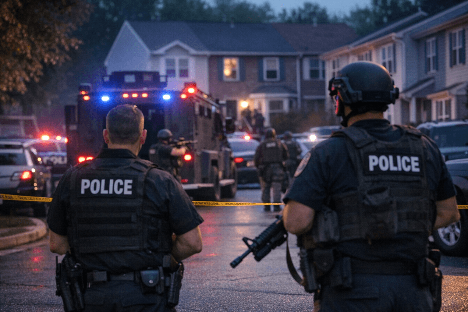 Baltimore County Police Respond to Middle River Barricade on Myersview Drive