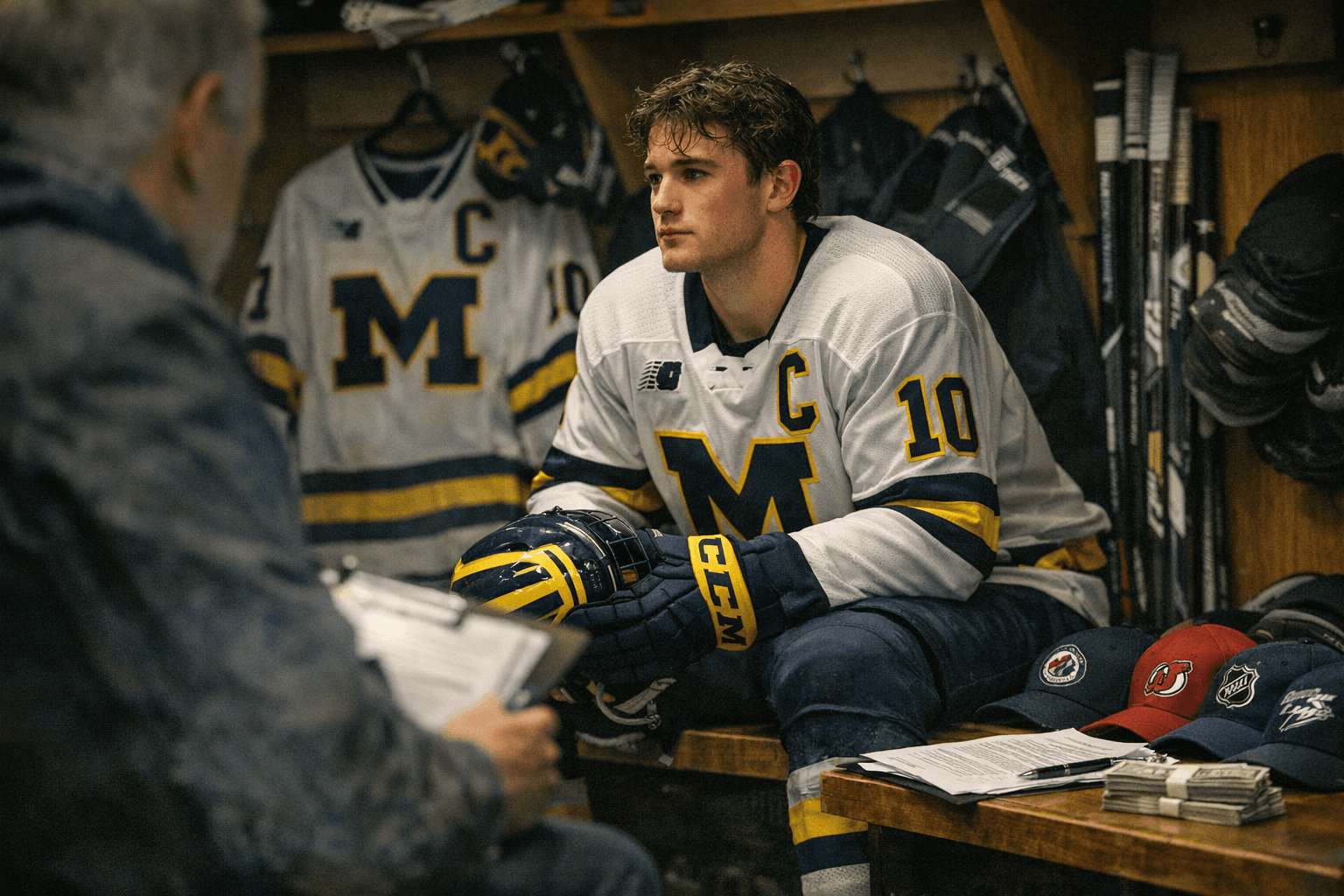 Michigan Captain T.J. Hughes Nears ELC Signing After Turning Down Previous Offers