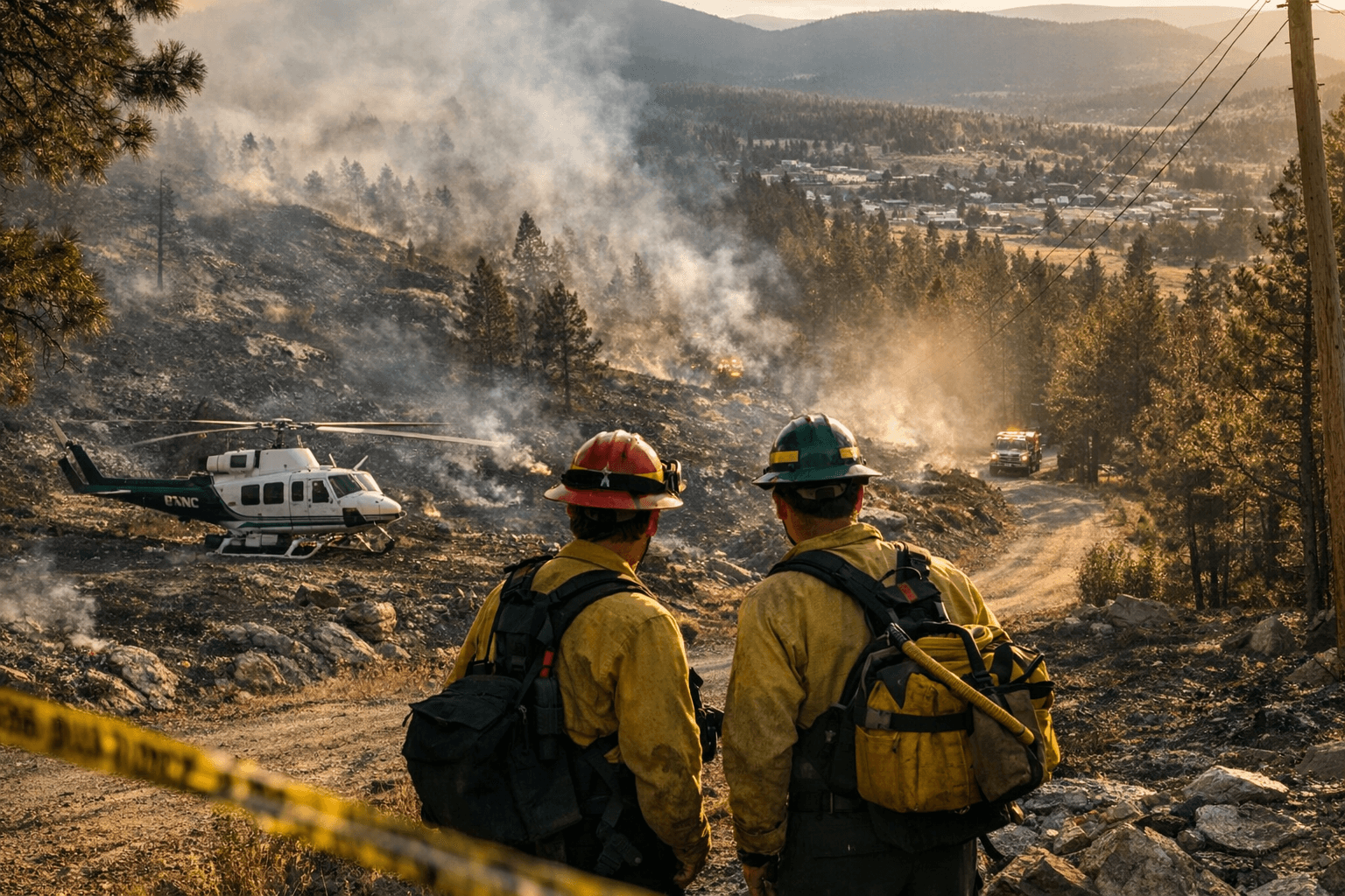 Holmes Fire Near Montana City Contained, Evacuation Notice Lifted for Skihi Area
