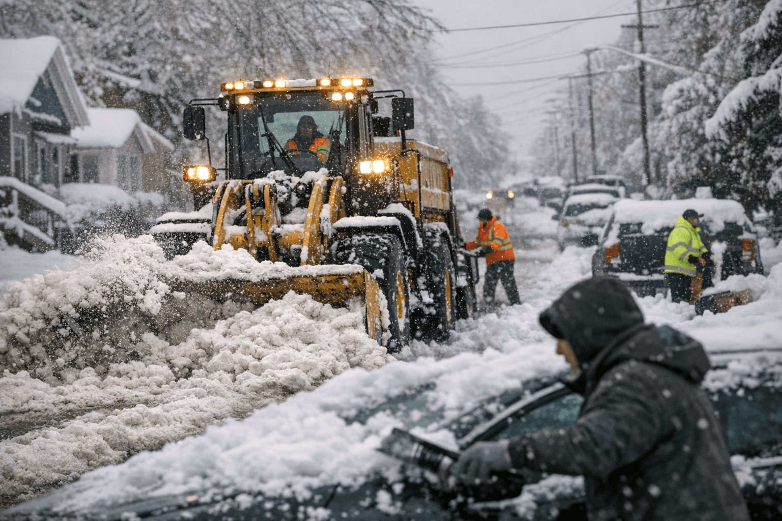 Jamestown Issues Snow Removal Notice After Spring Storm Hits Region