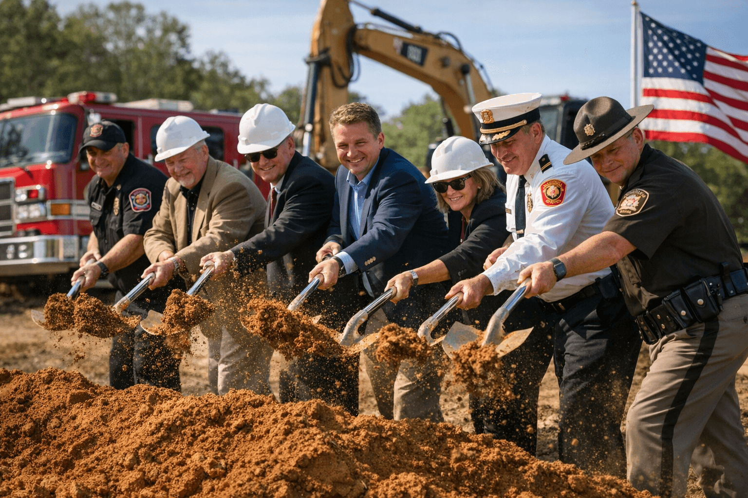 Rep. McGuire Joins Goochland Officials at Fire Station 8 Groundbreaking