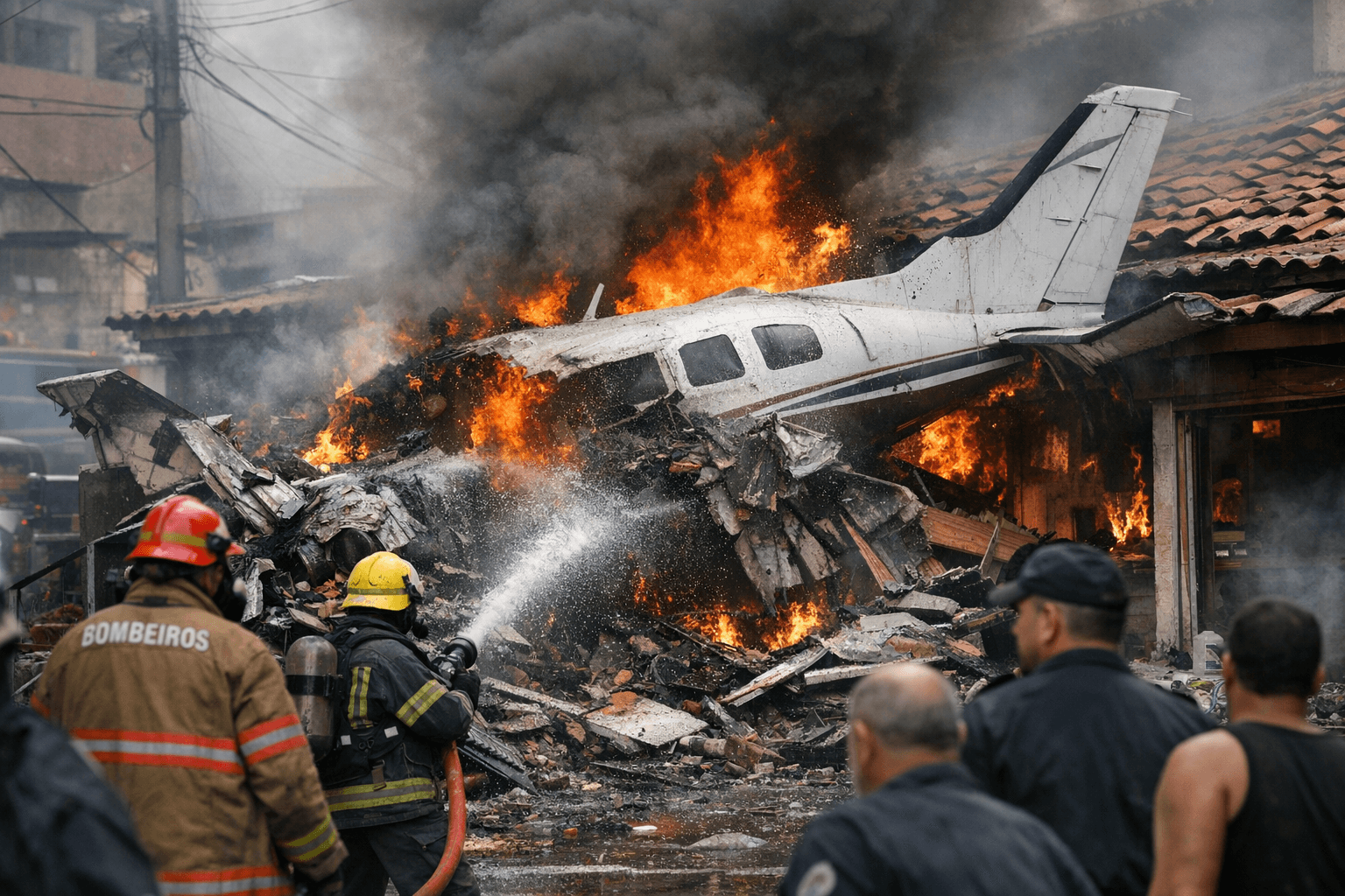 Small Plane Crashes Into Brazilian Restaurant, Killing All Four on Board
