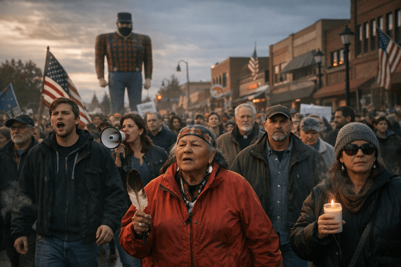 Hundreds Gather in Bemidji, Calling for 25th Amendment Action