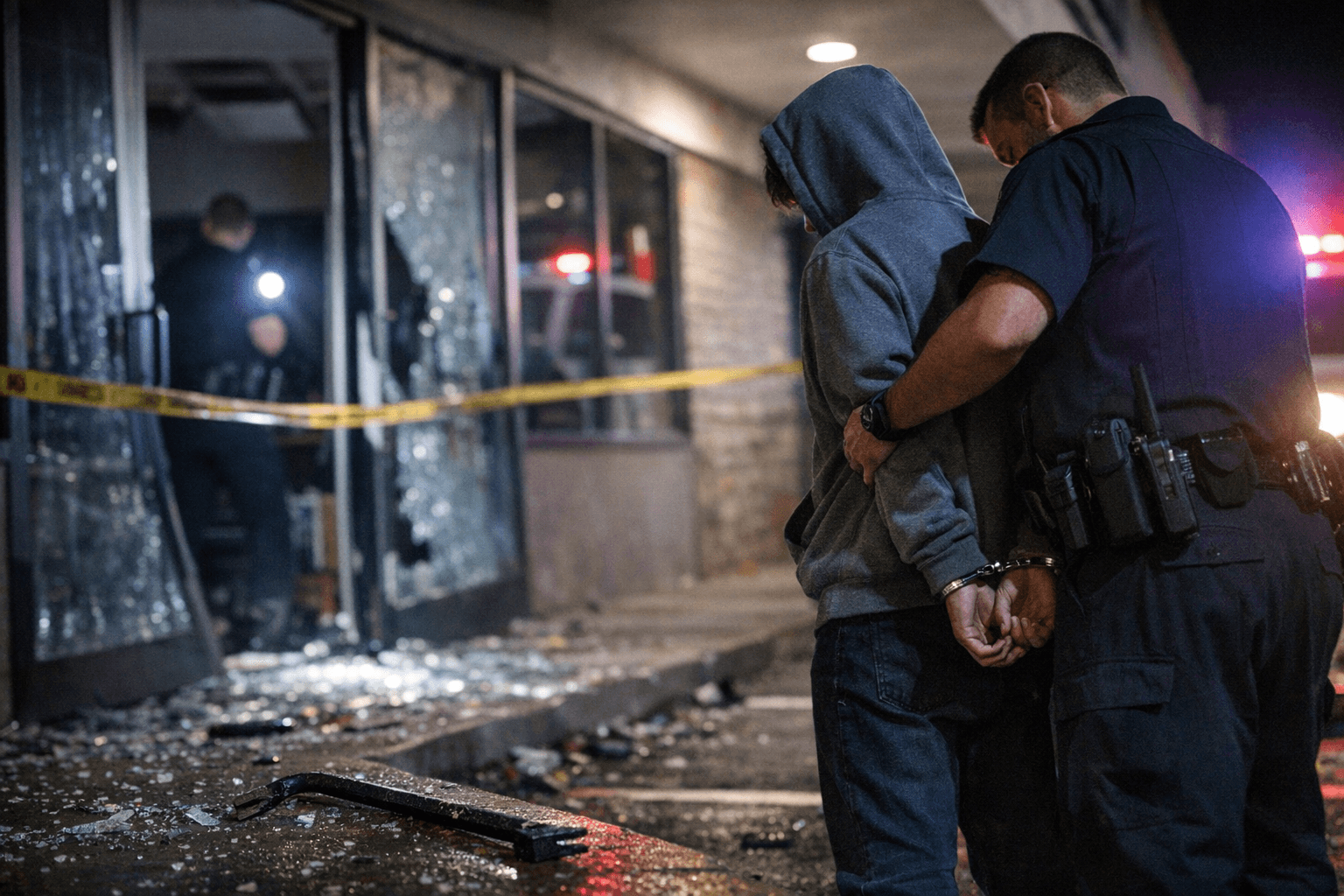 Two Juveniles Suspected in Spring Hill Plaza Burglary Spree, One Arrested