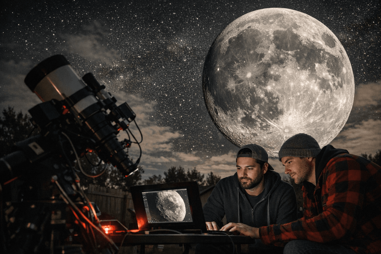 Backyard Astrophotographers Stitch 250,000 Photos Into Stunning 174-Megapixel Moon Portrait
